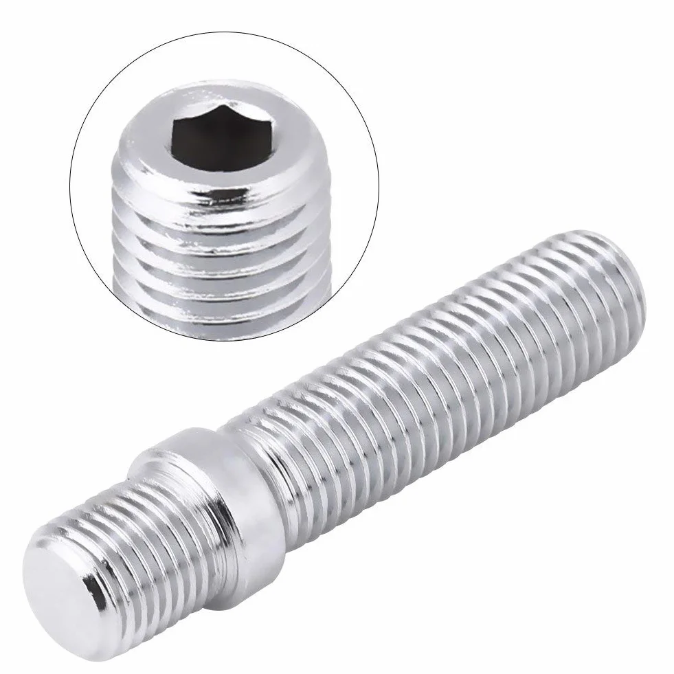 Perno de ruedas, 20 unids 57 mm Rueda extendida Perno de conversión 12x1.5 a 12x1.5 Adaptador de tornillo