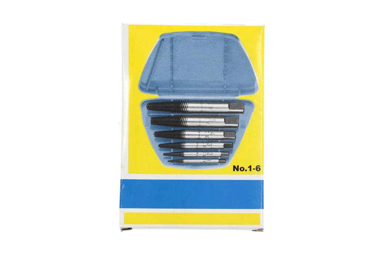 Surtido de extractores de tornillos rotos 6 pzas M3-M24
