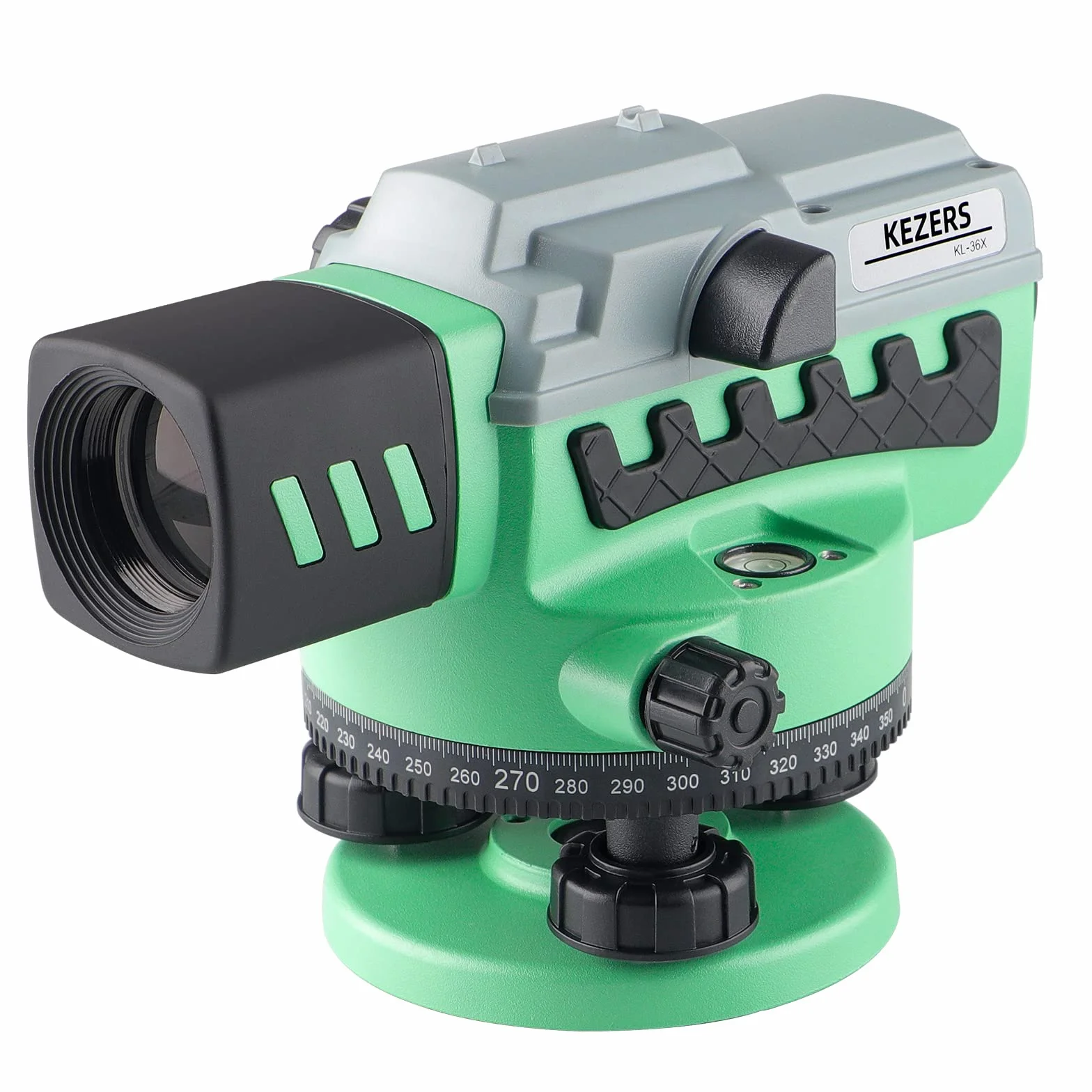 KEZERS Professional Nivel Óptico 36X, nivel de encuesta óptica automática, herramienta de autonivelación para constructores, impermeable, medición de altura/distancia