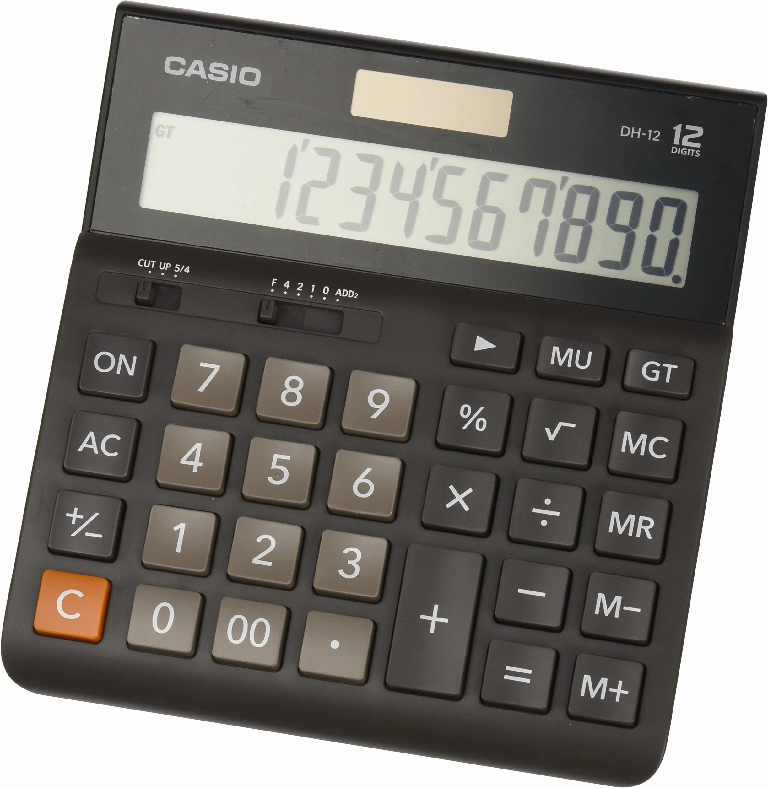 CASIO DH-12BK calculadora de Mesa 12 dígitos selector redondeo Gran Total