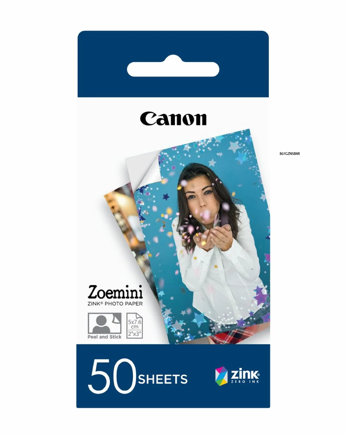 Canon Zink Papel Fotográfico Adhesivo 5x7,6 cm 50 Hojas