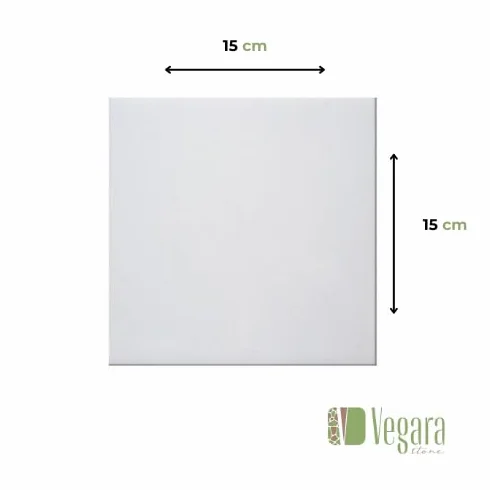 Azulejo Blanco Brillo 15x15, Brillante, Gres, Cerámico, Liso, Elegancia y Durabilidad para tu Baño y Cocina - 1 m² (45 Piezas)