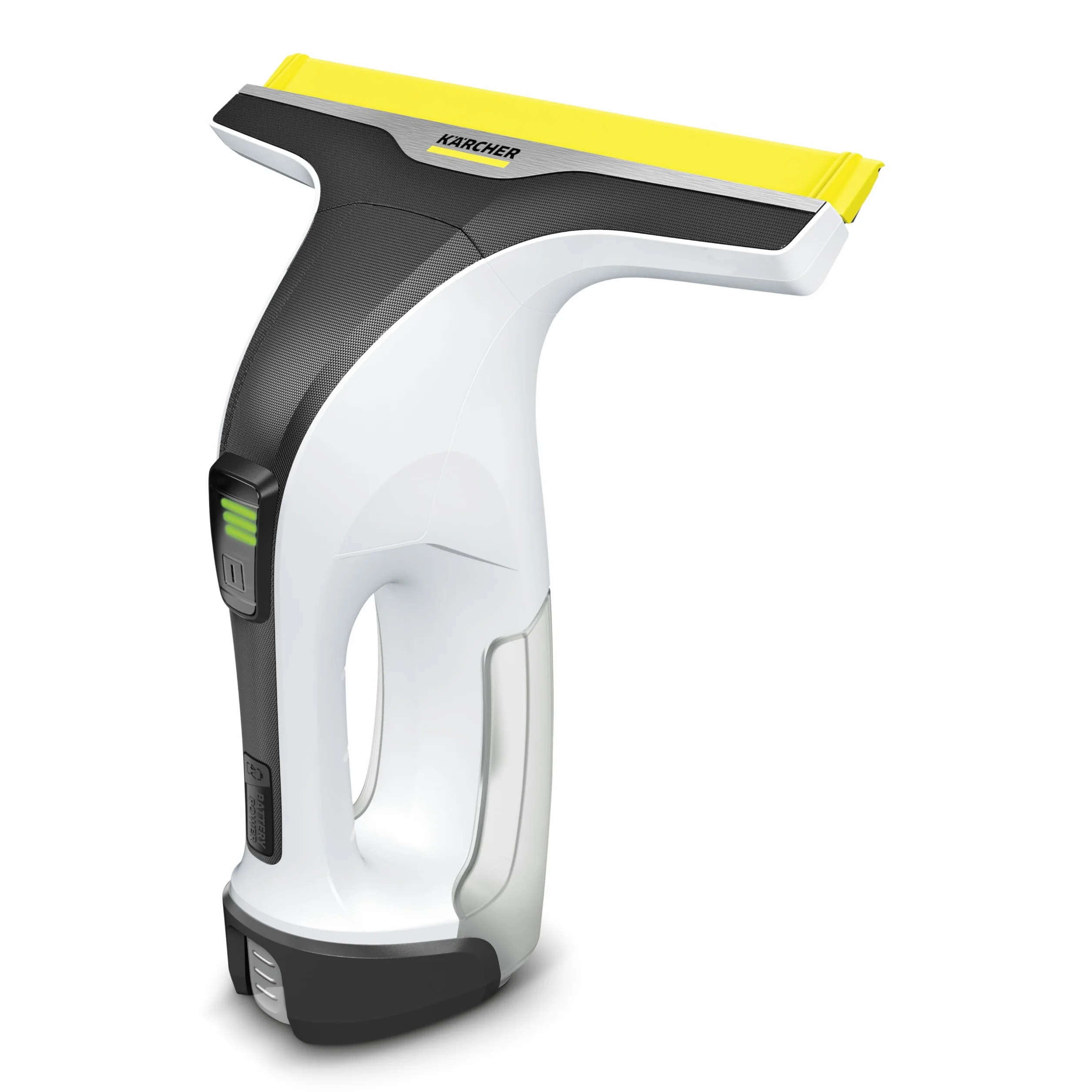 KÄRCHER Limpiadora de Cristales WV 4-4 Plus, Compatible Battery Power 4/25, depósito 150 ml, luz LED, Botella pulverizadora y paño Microfibra, 20 ml detergente, batería no incluida