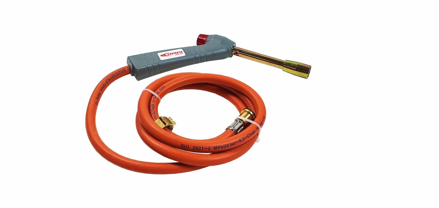 Soplete Gas Butano - Soplete Fontanero Profesional Estandar - Caudal de Gas 312 (g/h) - Potencia 4,3 kW - Quemador de Gas Resistente y Versatil - Quemador de Llama - EXPRESS