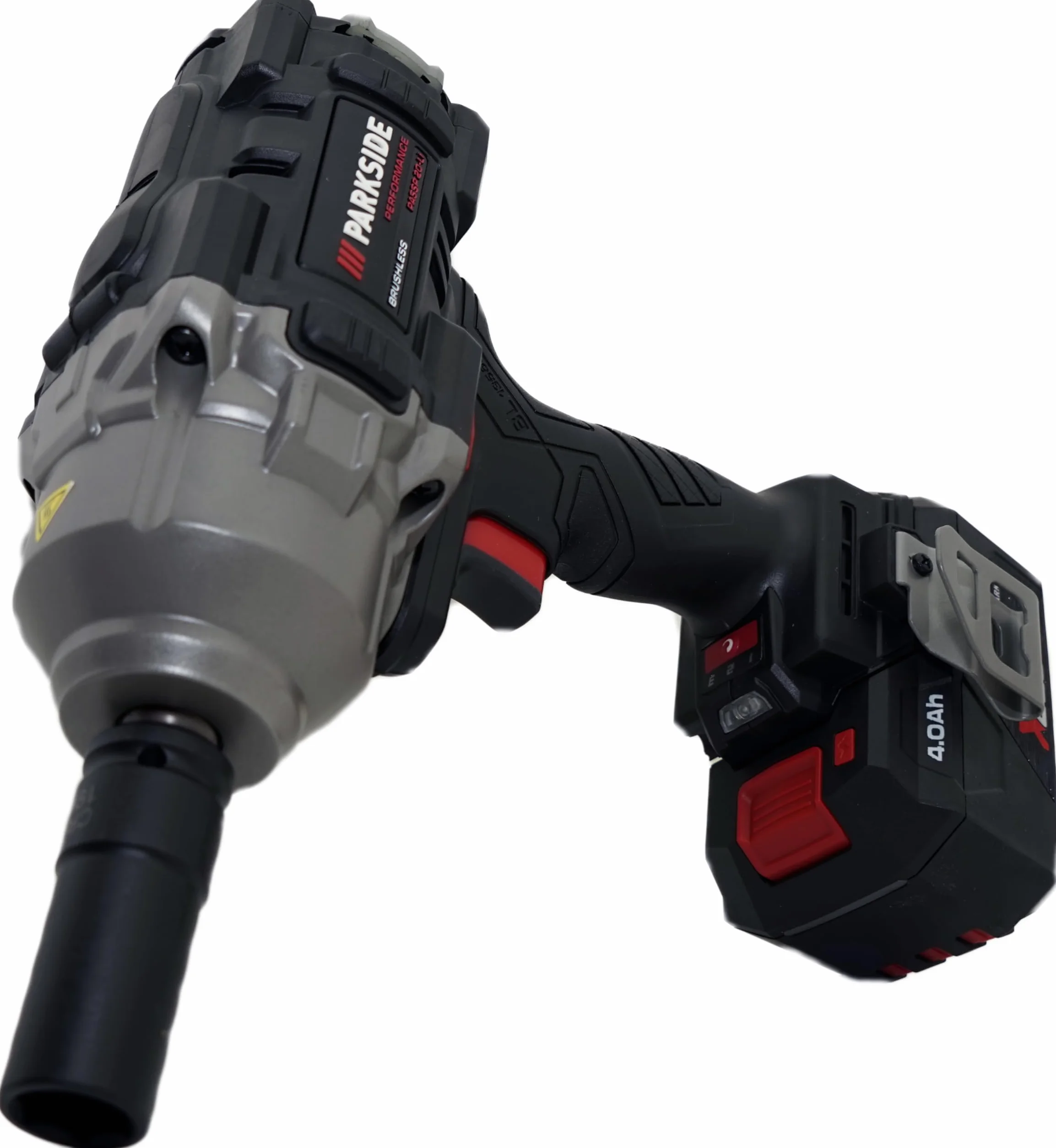 HEADNMORE PARKSIDE PERFORMANCE 20 V 1356 Nm 1/2" Atornillador de impacto con batería de 4 Ah y cargador – X 20 V Team (calcetines de trabajo)