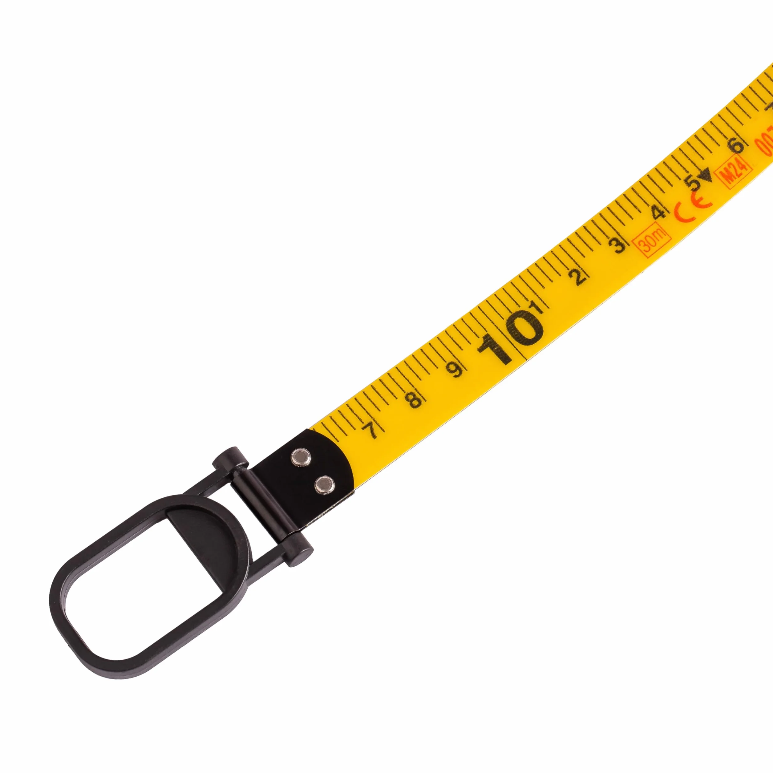 MIVOS Rollo abierto de cinta métrica 50m x 15mm - Cinta métrica de fibra de vidrio - Escala - Alimentación rápida de cinta - Carcasa de plástico ABS - Cinta métrica ergonómica y antideslizante