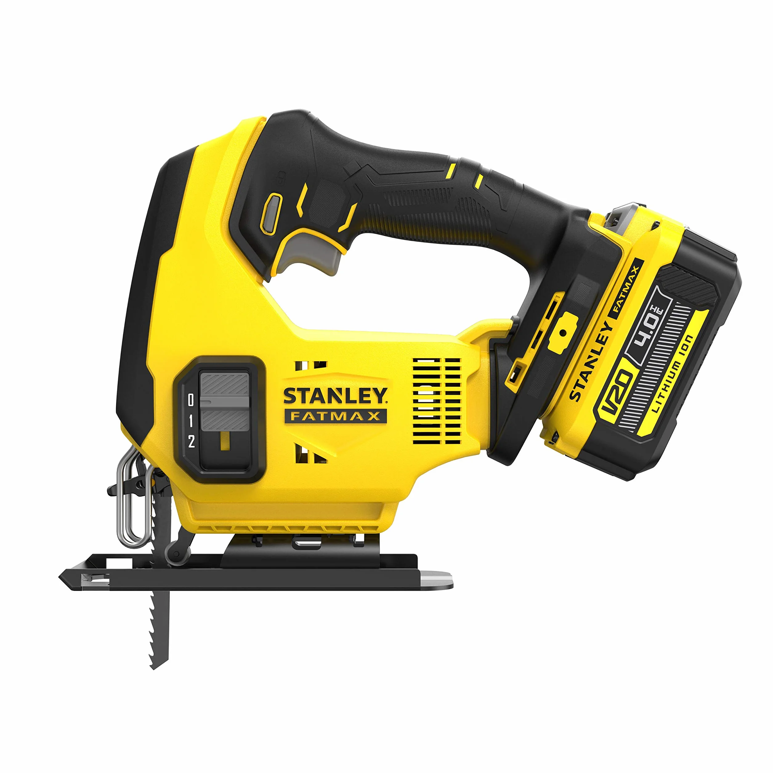 STANLEY FATMAX SFMCS600M2K-QW - SIERRA DE CALAR V20 LI-ION 18V CON 2 BATERÍAS 4Ah, CARGADOR Y MALETÍN
