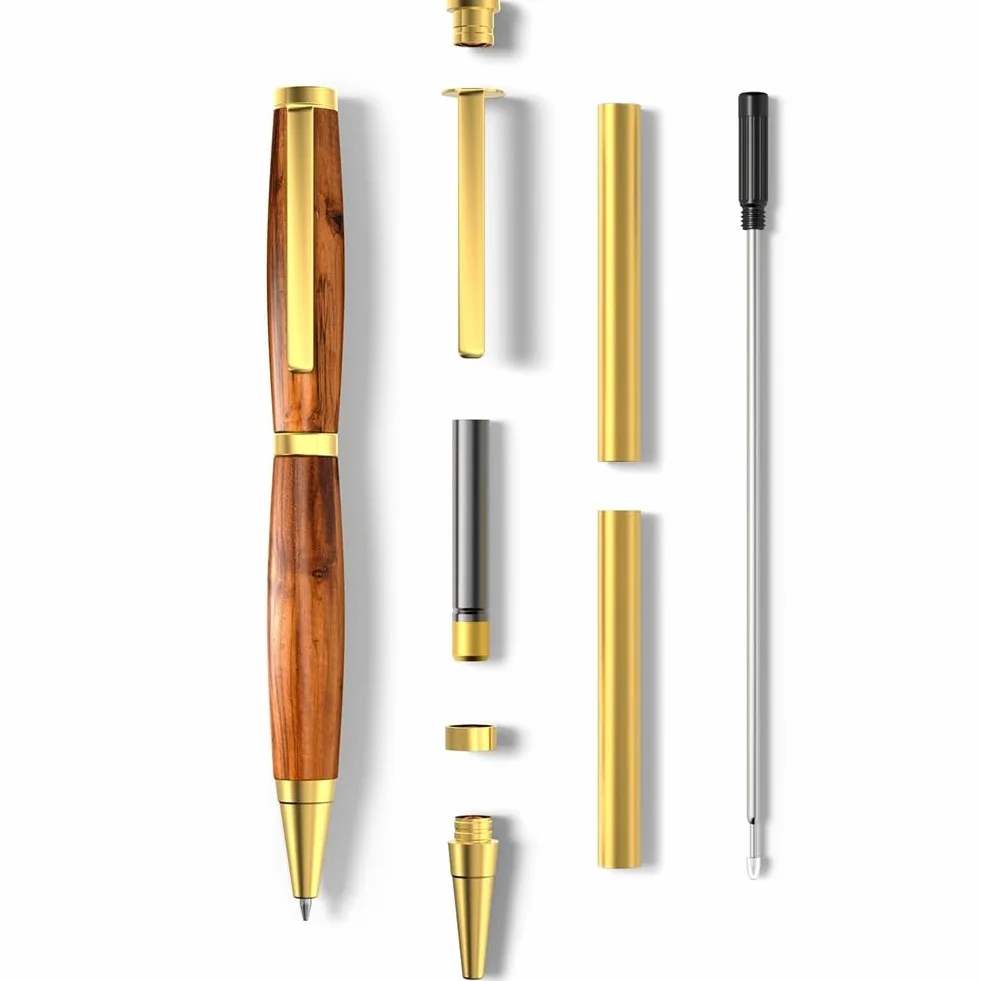 Kit Bolígrafos para Torneado Madera, Paquete 10, Bolígrafos Delgados, Bricolaje