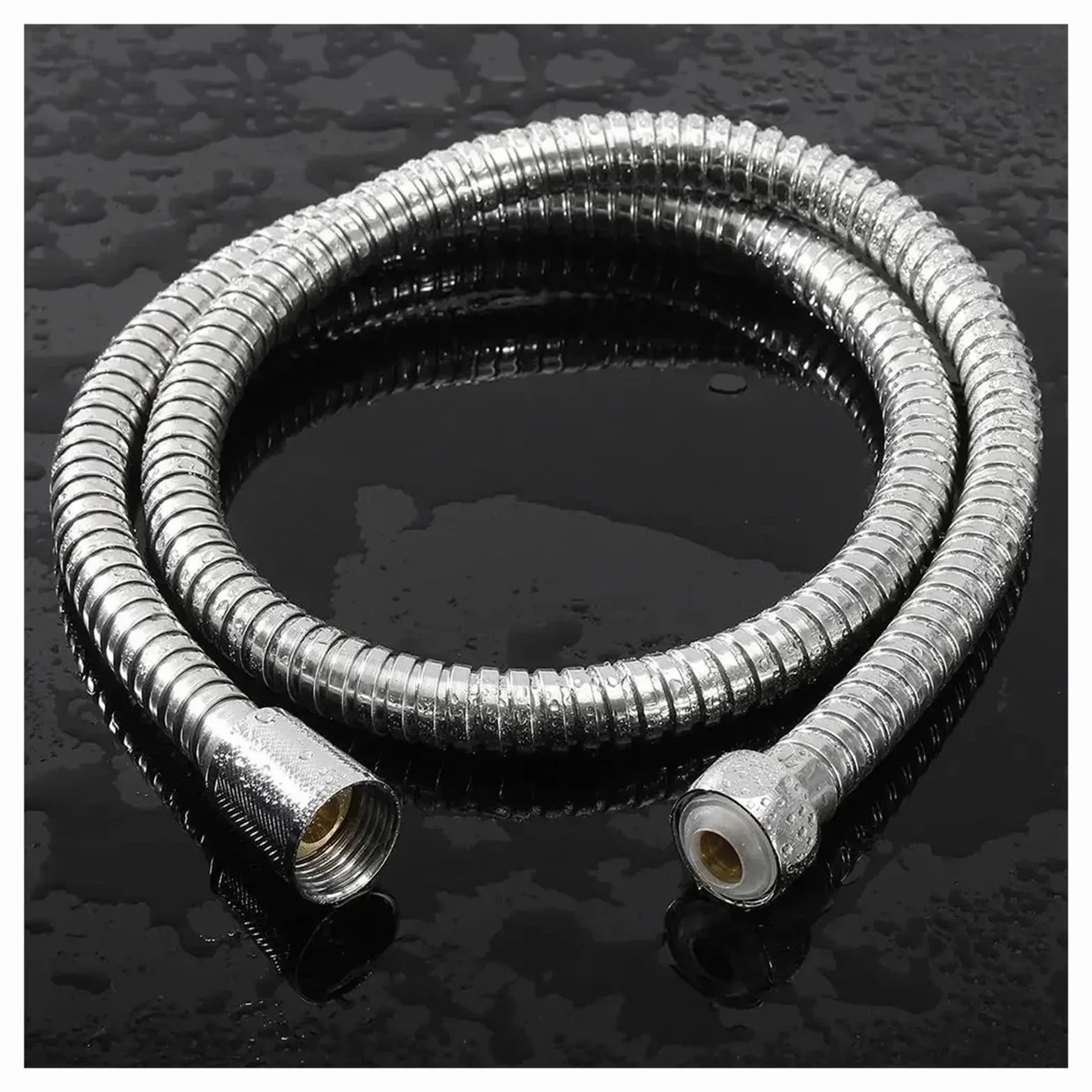 Manguera de ducha de acero inoxidable de alta presión, flexible, antitorsión, a prueba de expones, con conexión universal G1/2 a prueba de fugas para cabezal de ducha de mano