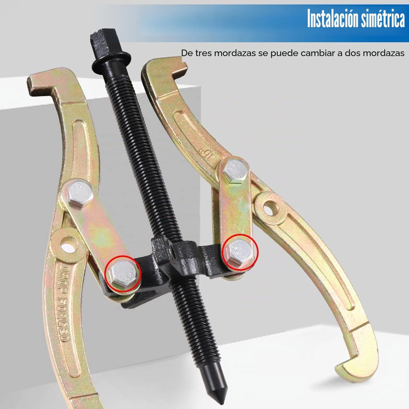 Juego de herramientas de extracción 3 piezas 75/100/150 mm Juego de extractores de garras Extractor de rodamientos para rodamientos de bolas, engranajes deslizantes, volantes, ruedas de vehículos
