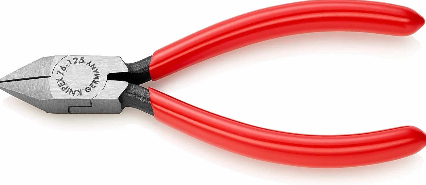 KNIPEX Alicate de corte diagonal para electromecánica recubiertos de plástico 125 mm, 76 81 125