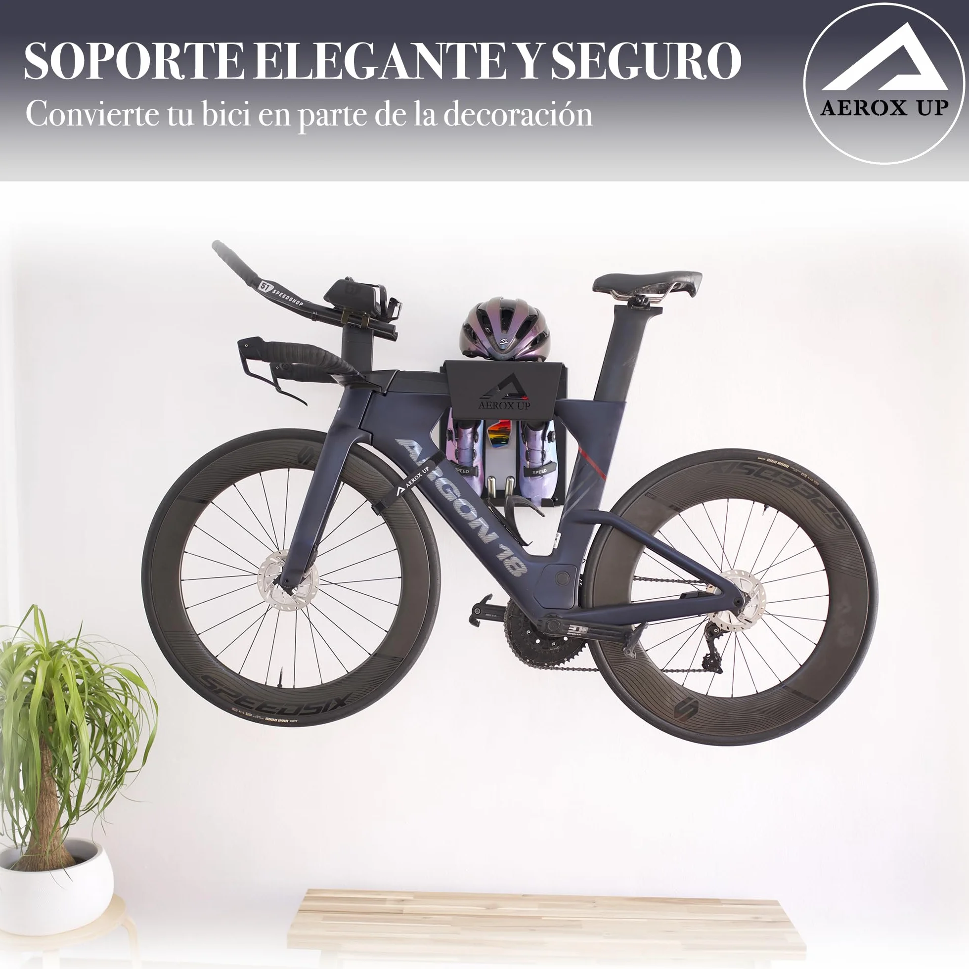 Soporte de Bicicletas Pared - Soporte Pared Bicicleta - Colgador Bicicleta de Pared - Soporte Bici - Bike Stand - Colgar Bicicletas en Pared - Gancho Elevador Bicicleta - Cuelga Bicicletas