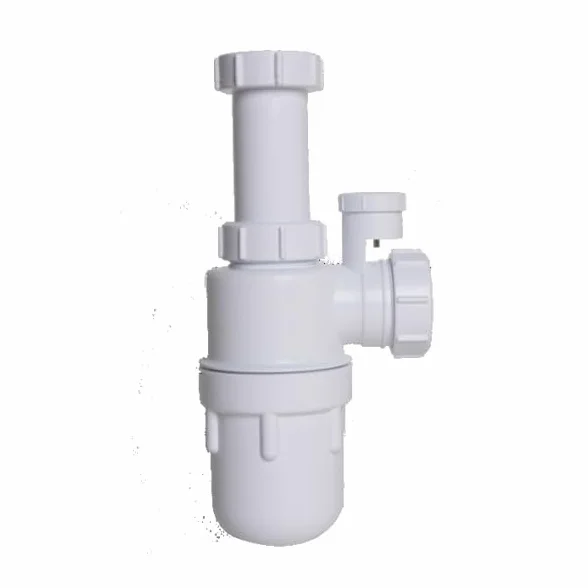 Sifón botella extensible salida horizontal válvula aireación 1" 1/2-40 mm