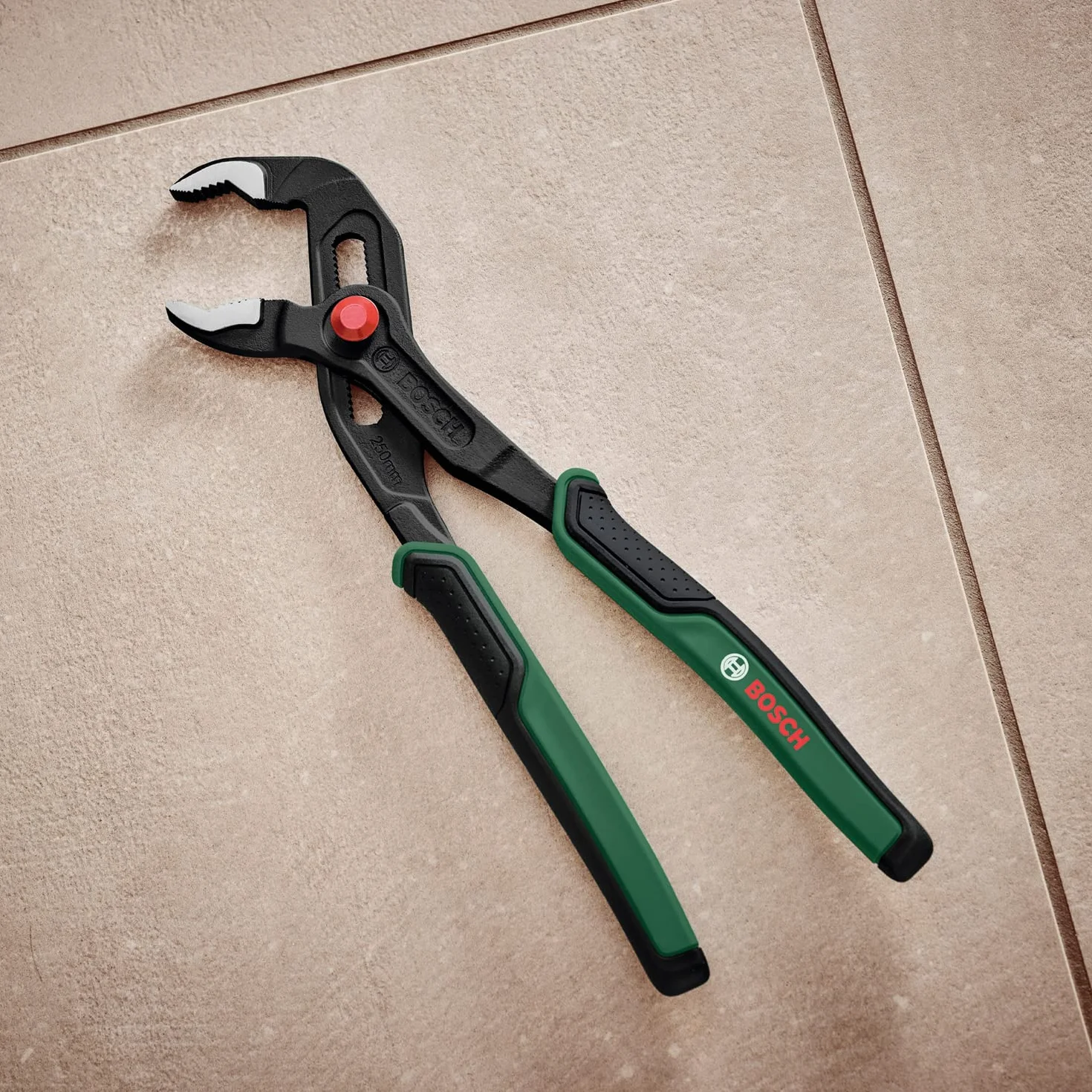 Bosch alicates de pico de loro ajuste por pulsador tareas pesadas empuñadura suave ergonómica