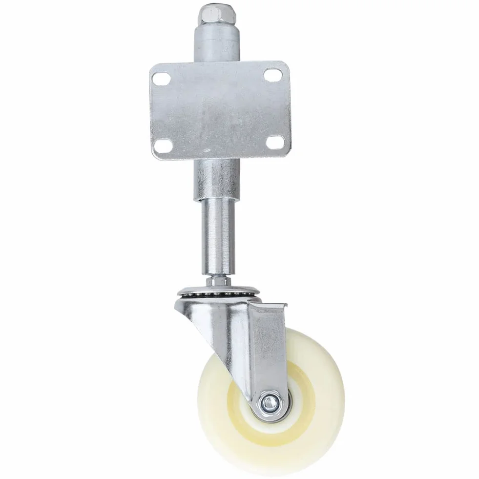 Rueda de nailon con muelle,Rueda de Compuerta con Resorte de 4 Pulgadas,Rueda de puerta de goma,Resorte de Servicio Pesado,para Puertas de Garaje y Jardin de 440Lb
