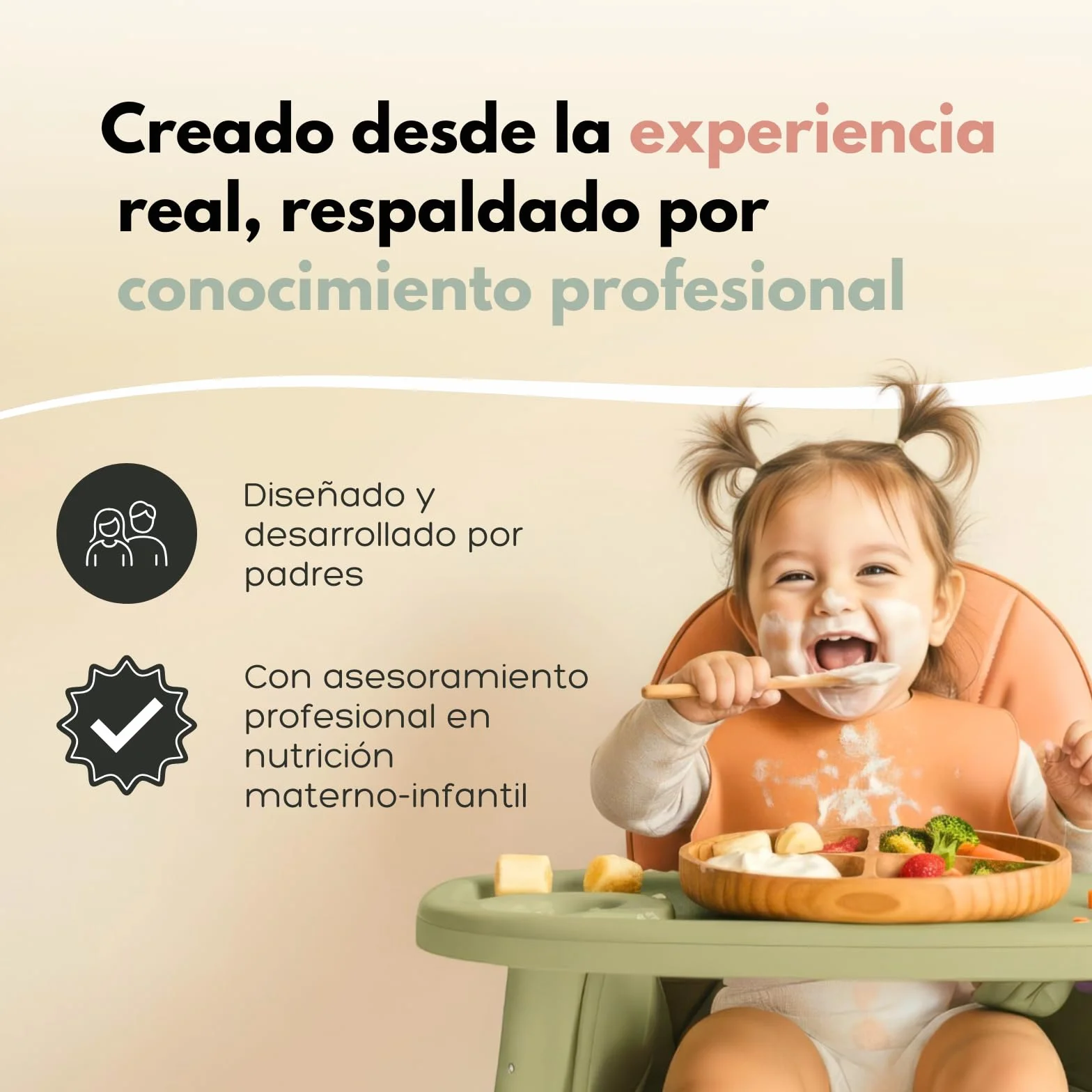 Bebébite Set de 5 Pizarras Magnéticas para Nevera Alimentación Complementaria BLW en Español