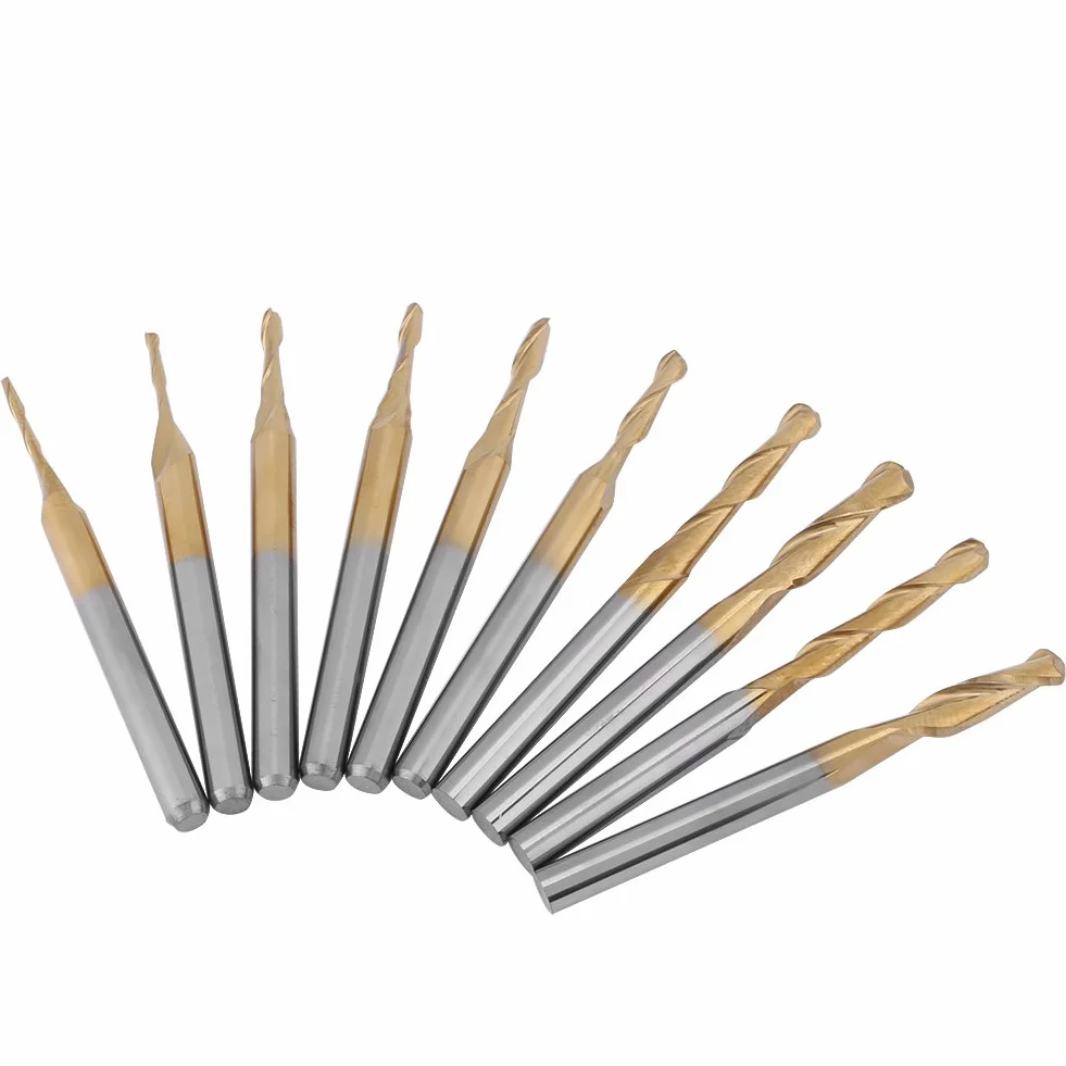 10pcs perforación Fresa Copa Herramientas, fresa carburo de volframio) mecha para – con criadas Performances de fresado y de corte