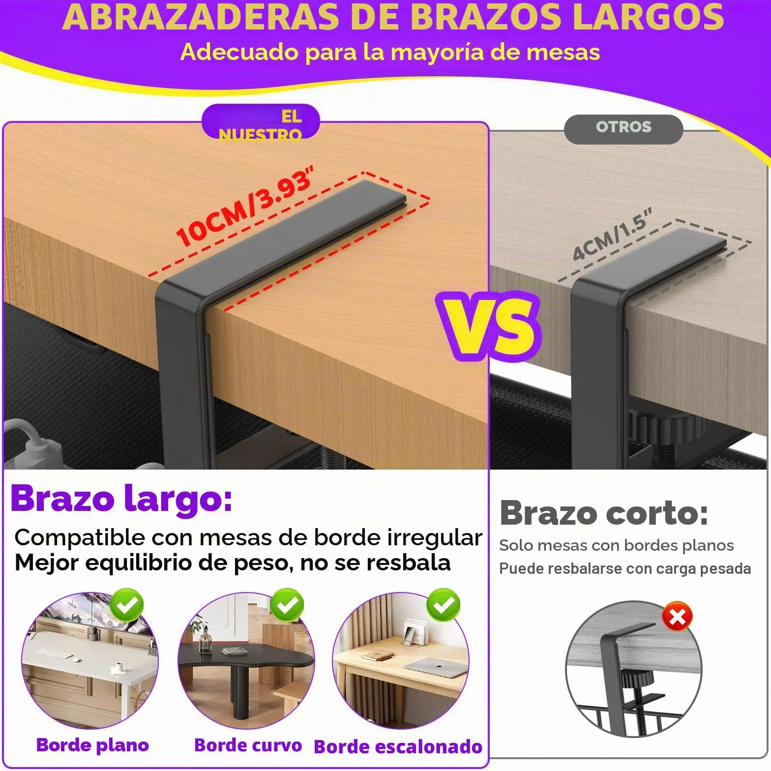 REFLYING 74cm Organizador Cables Escritorio, Bandeja Cables Escritorio sin Taladro, Recoge Cables Escritorio para Mesa de Pie, Cable Management en la Oficina o en Casa, Negro