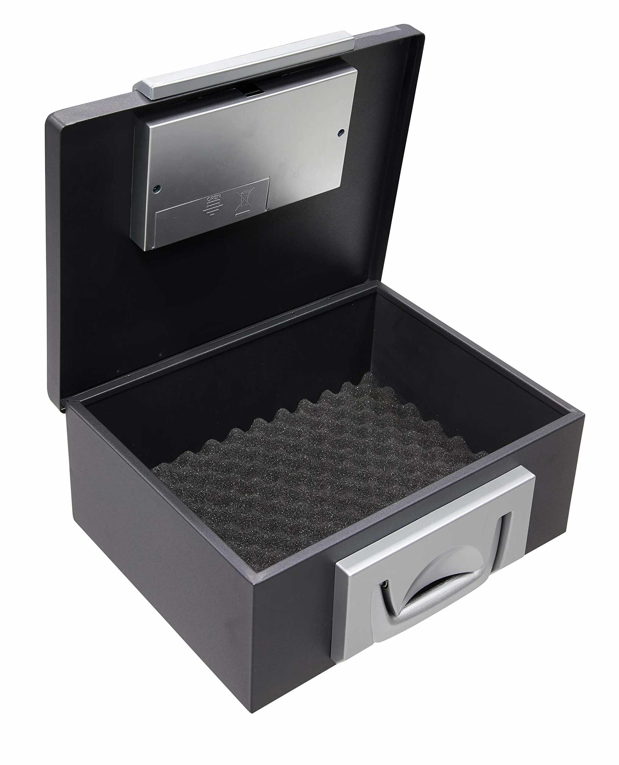 Arregui Bric C9547 Caja de Caudales Maletín Transportable con Apertura Electrónica, caja fuerte maletín, 13 x 32,5 x 25,5 cm, negra
