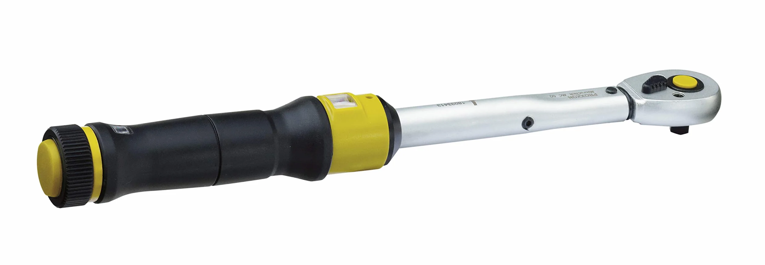 Proxxon 23350 Llave dinamométrica (carraca, Cierre de conmutación), accionamiento Cuadrado de 3/8", para 12-60 NM, Longitud Total: 370 mm