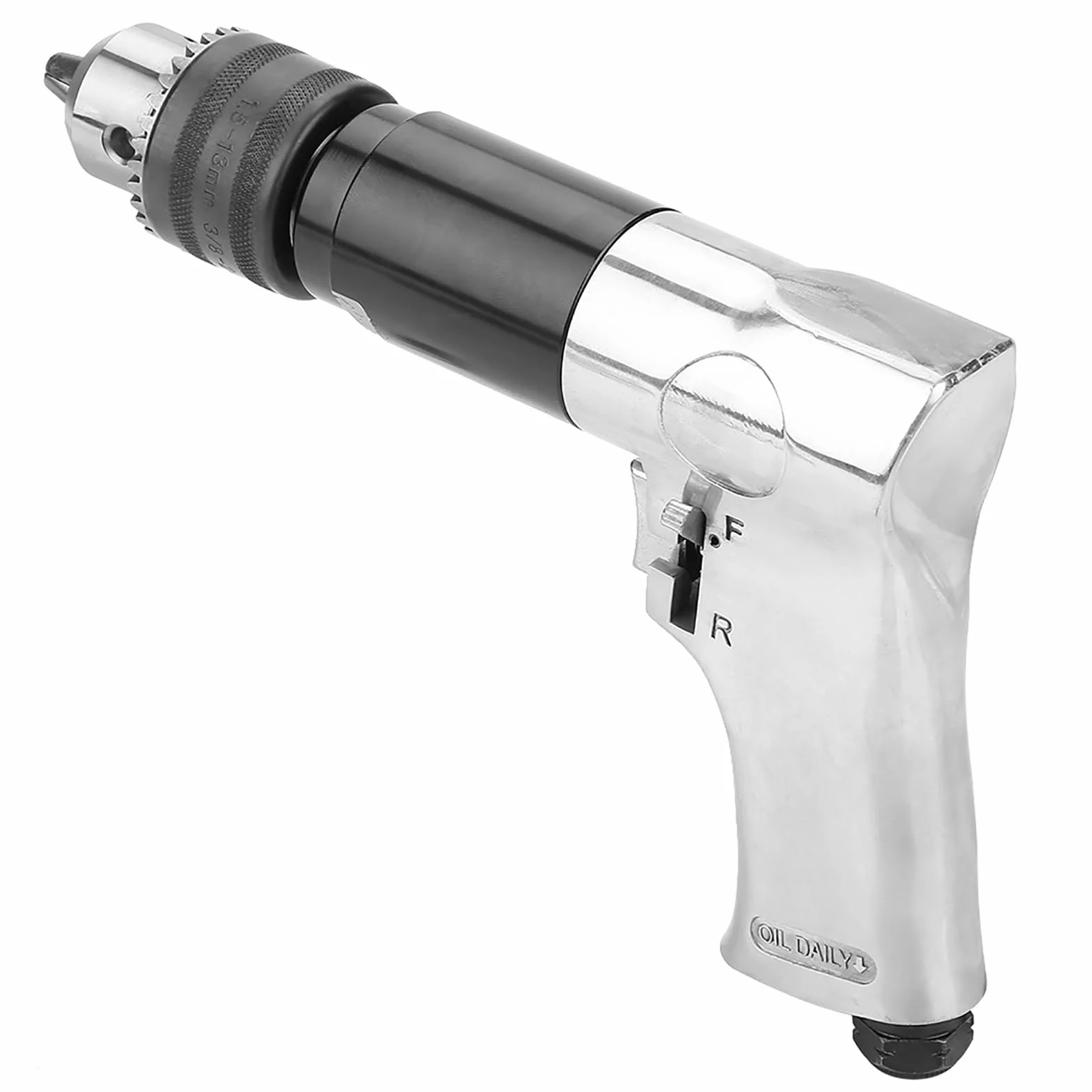 Tyenaza Taladro Neumático De Alta Resistencia De 1/2", KP - 554, Taladro Reversible CW/CCW De 900 RPM, con Mango Reversible De 360° para Operaciones De Perforación Profesionales