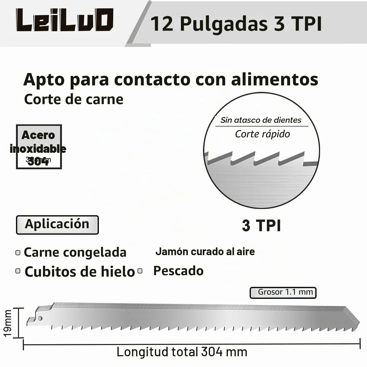 Hojas de Sierra Alternativa LEILUO