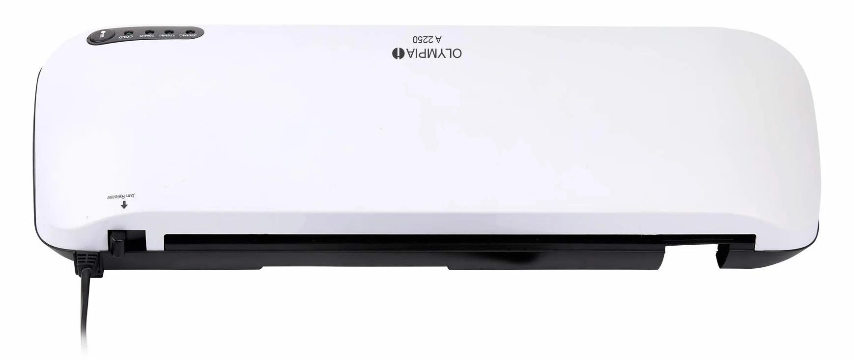 Olympia a 2250 plastificadora Oficina (75 – 250 micras, diseño moderno, profesional laminación 3AH plastificadora, laminierer para documentos y fotografías hasta DIN A4), color blanco