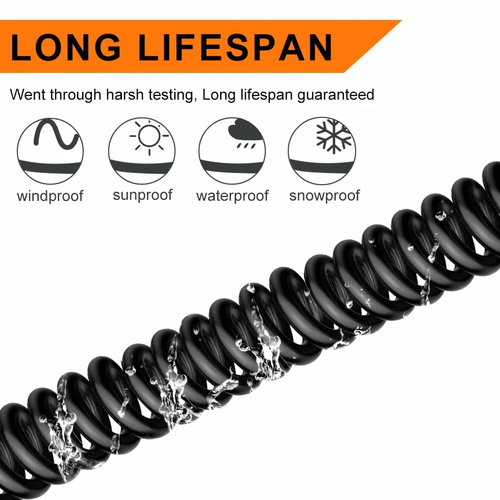 Cable eléctrico de calibre 18, 2 conductores, cable trenzado negro de bajo voltaje 18/2 de 100 pies, funda de PVC, cable de alimentación de extensión flexible para lámpara LED, automoción