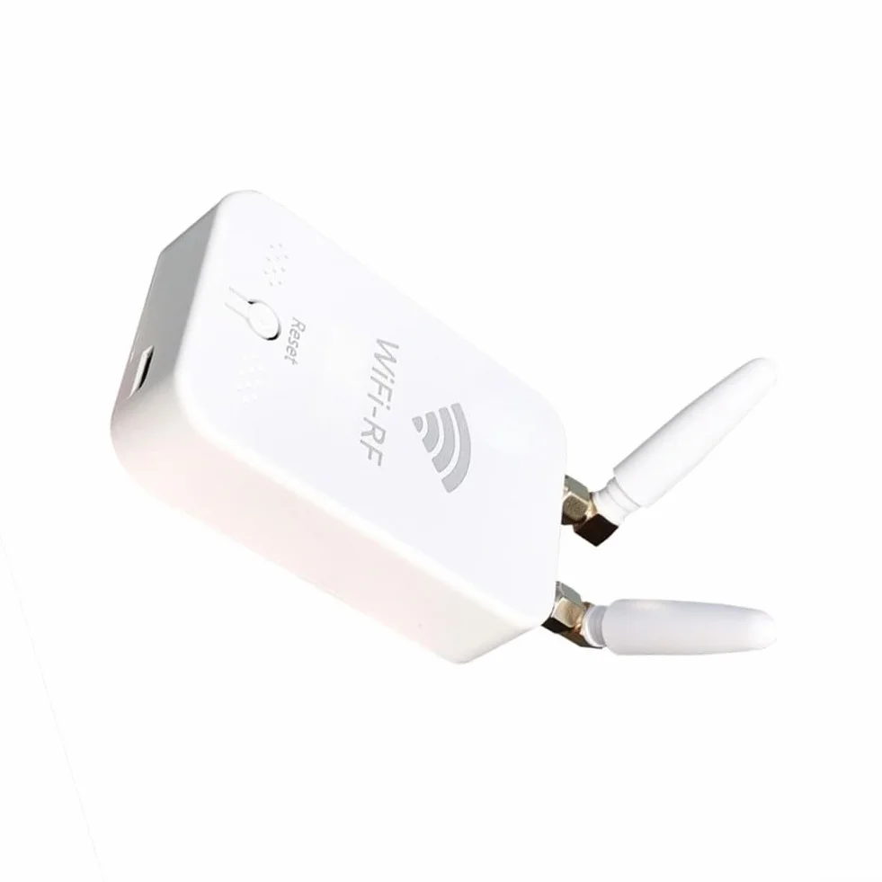 Para Tuya Smart WiFi RF Copiadora de control remoto compatible con puertas eléctricas Persianas enrollables Soporta hasta 10 dispositivos Duplicador de señal inalámbrico de 2.4 GHz para automatización