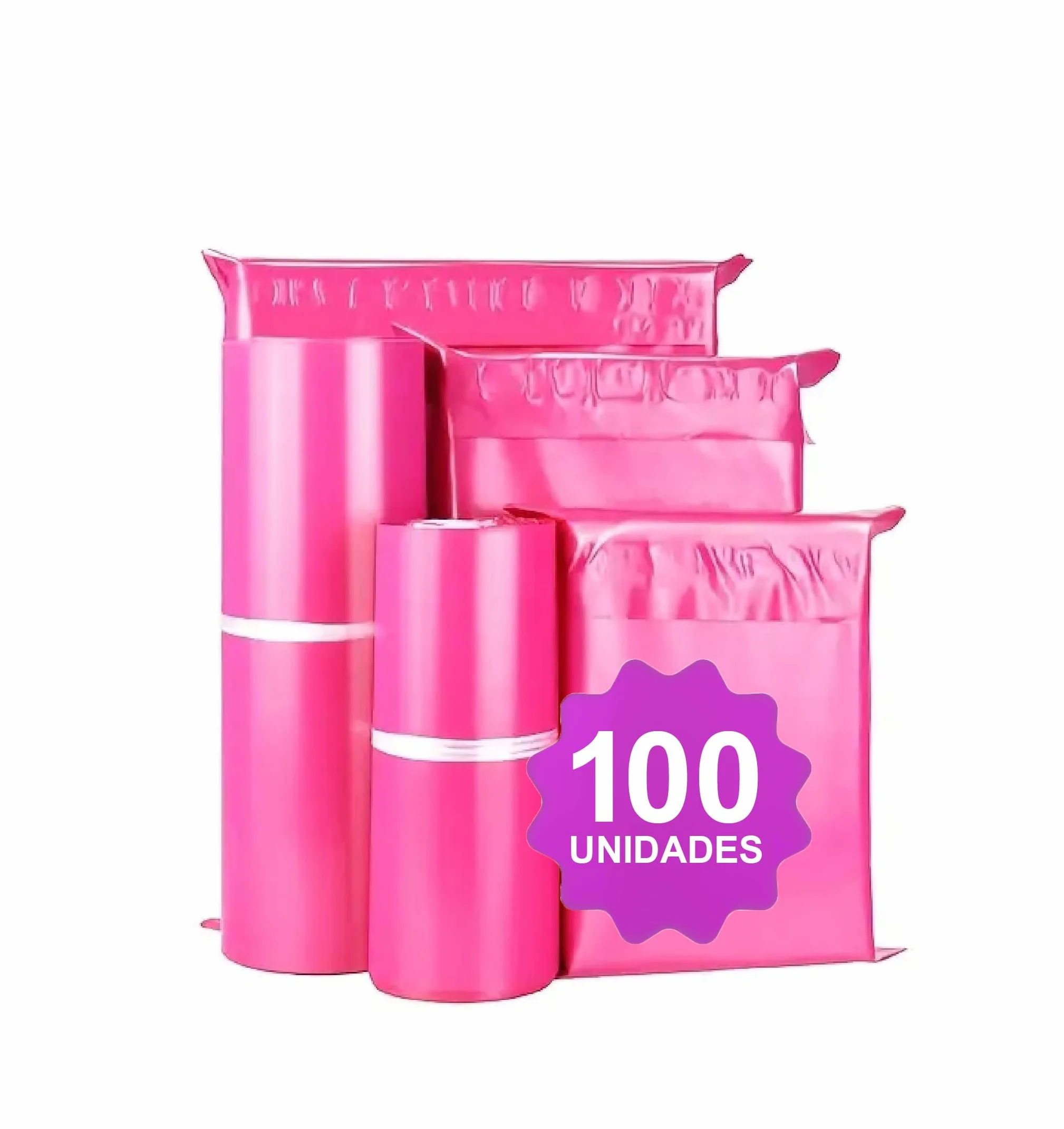 LAZY LADY 100PCS bolsas de envio vinted impermeable autoadhesivas rosa 25x31cm