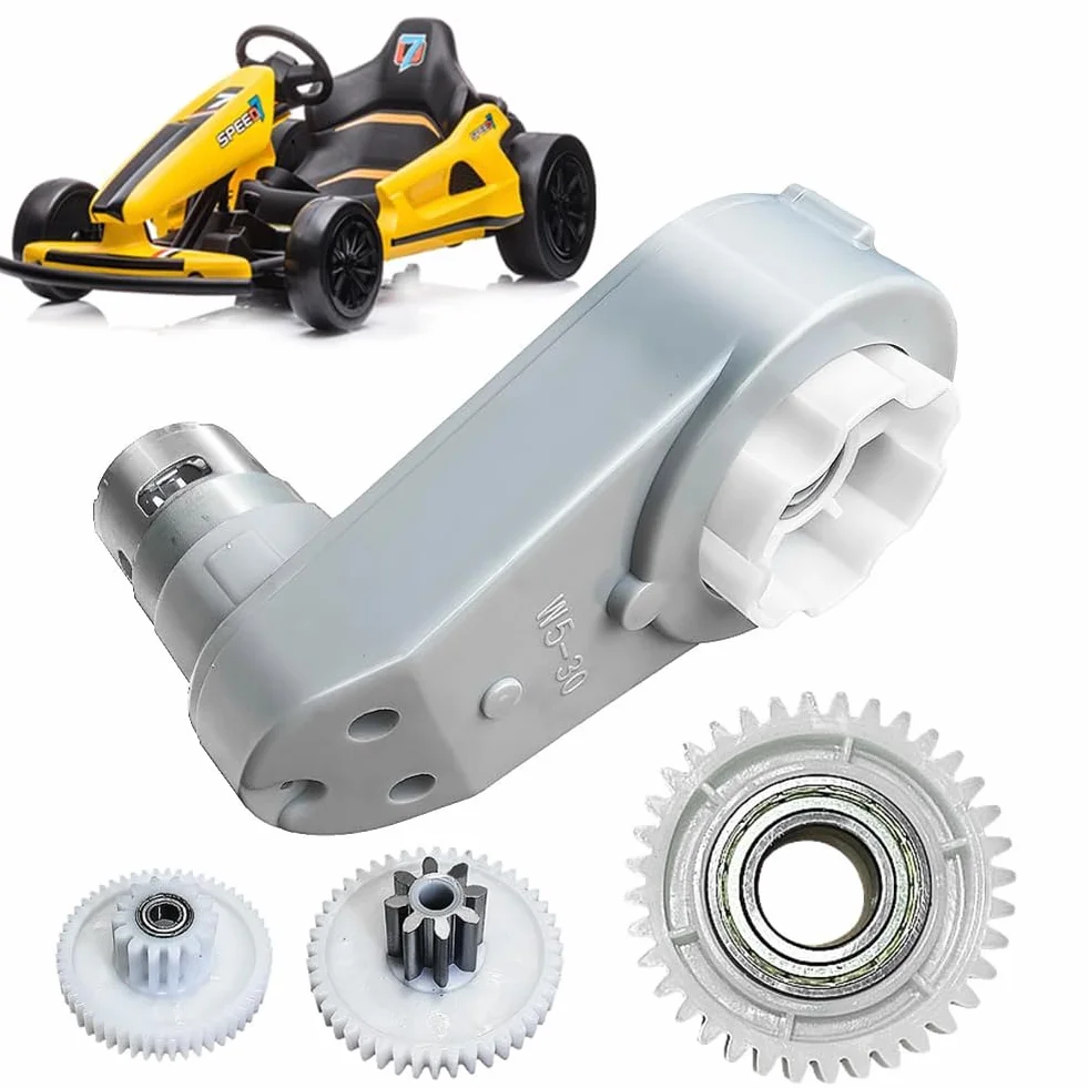 Caja de Cambios de Motor de Alta Velocidad RS775 de 24 V para Actualización del Motor, Motor de Alto Par de 24 Voltios con Caja de Cambios