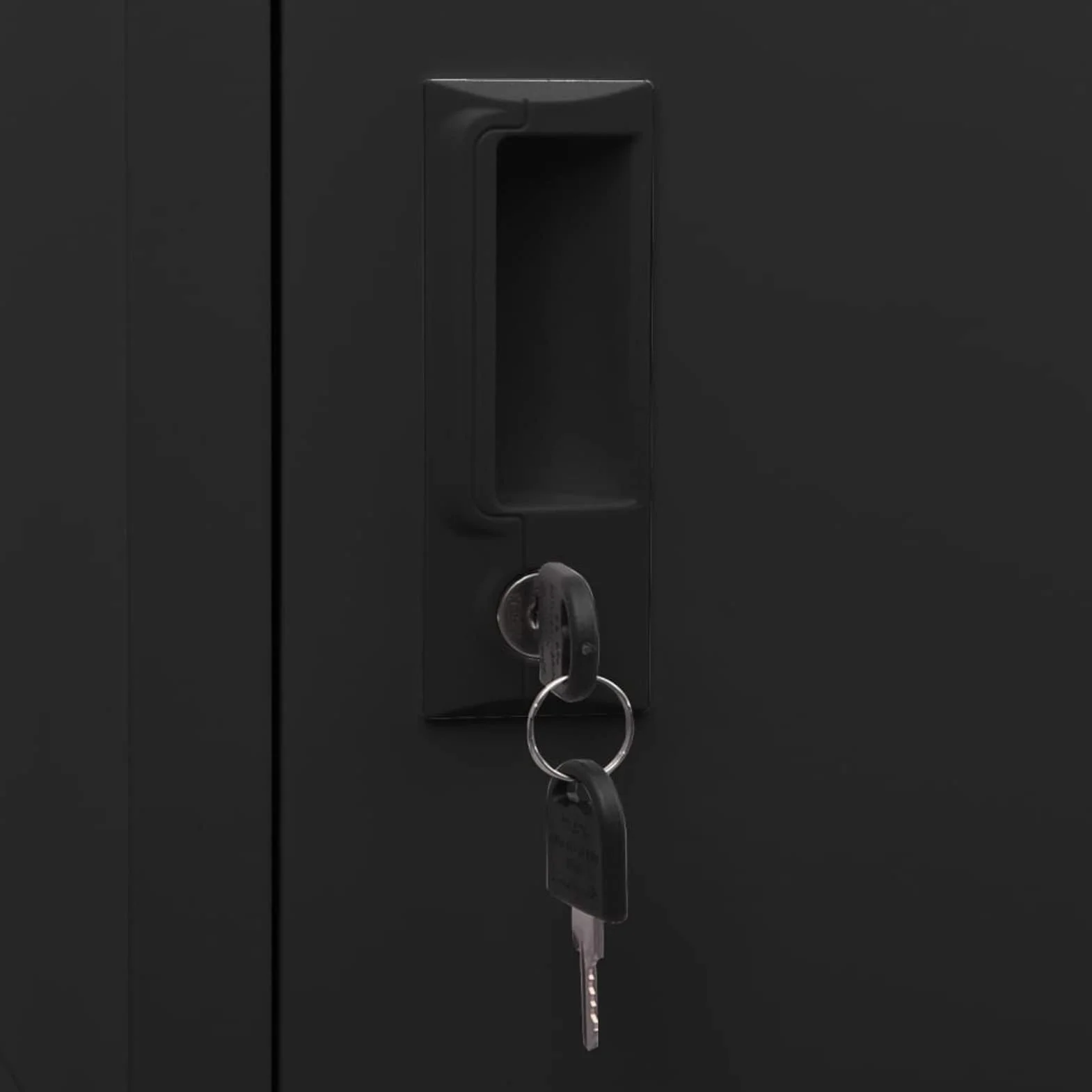 Taquilla de Acero Negro 38x45x180 cm Armario Taquilla Metalico Vestuario