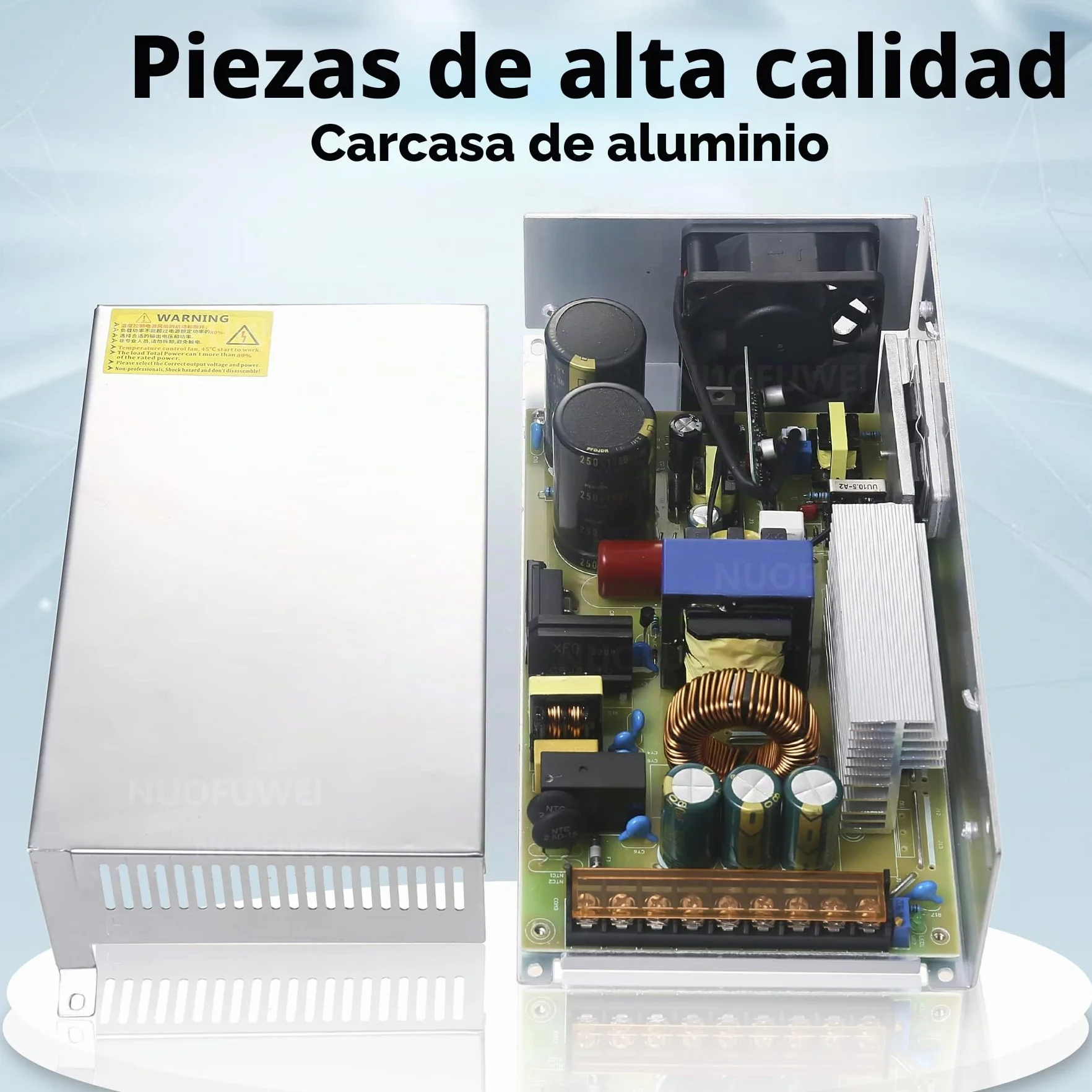 DC 60V 20A 1200W Fuente de Alimentación Transformador 220V/110V CA a CC 60V Fuente Alimentación 20A 1200W para Drive Sensor System Lamp Meter Controller Servos Electric Motor and More 60v Device