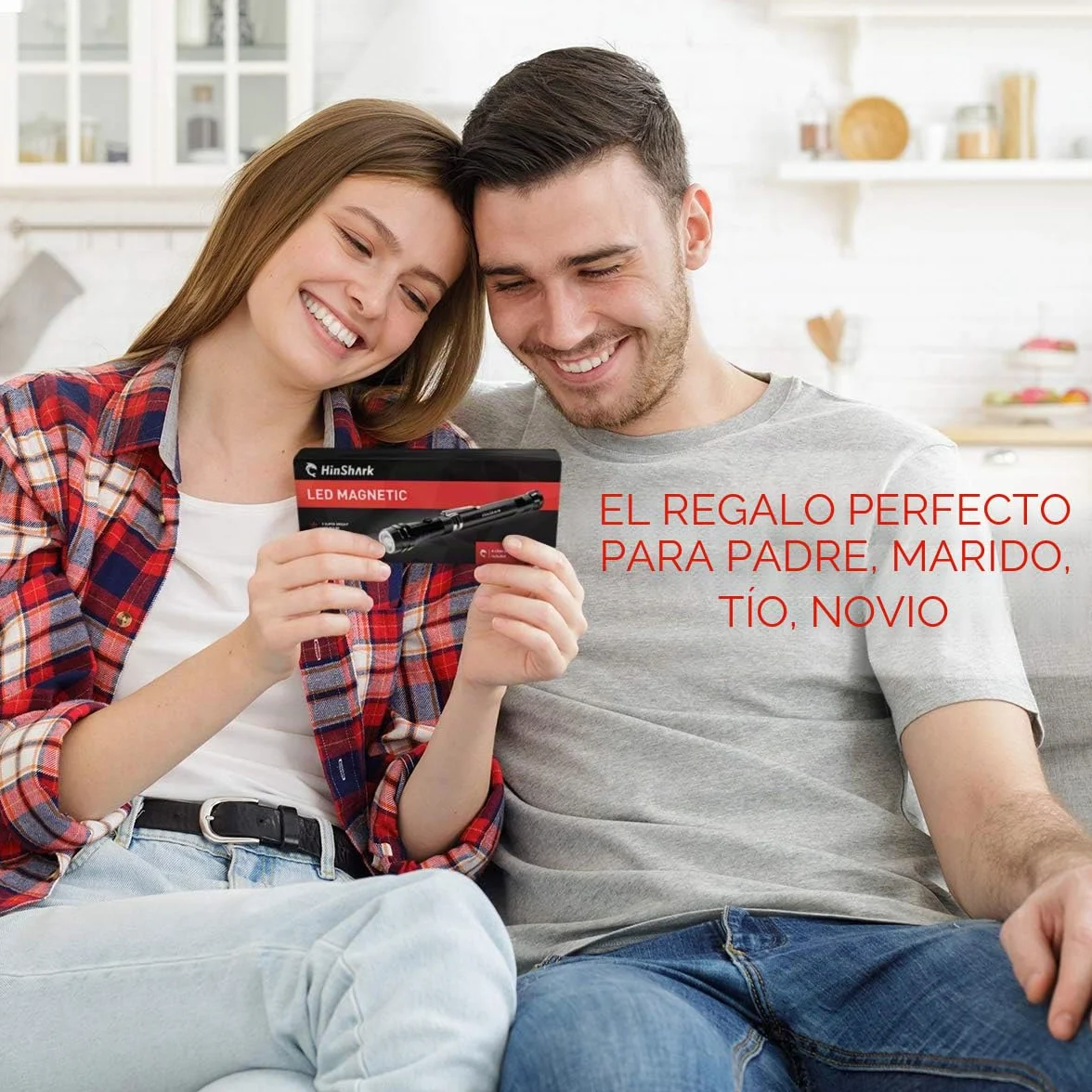 Hinshark Regalos para hombres, herramienta magnética LED, regalos para hombre para papá, regalos para él, regalos de cumpleaños para papá para hombres que lo tienen todo, regalos secretos de Navidad