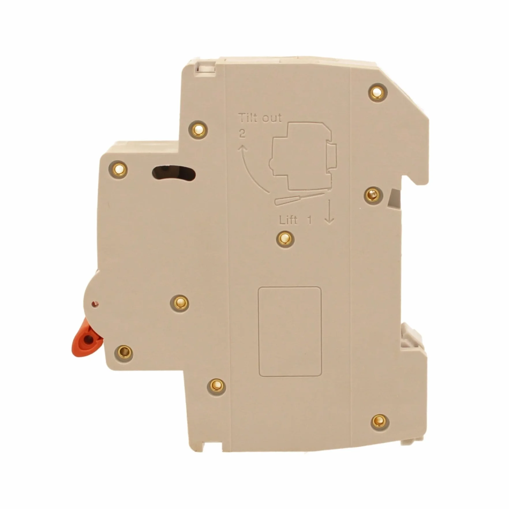4 interruptores magnetotérmicos compactos 16 A C16, 1P + N 6000 A curva C, Slim Solo 1 módulo DIN 220 V AC