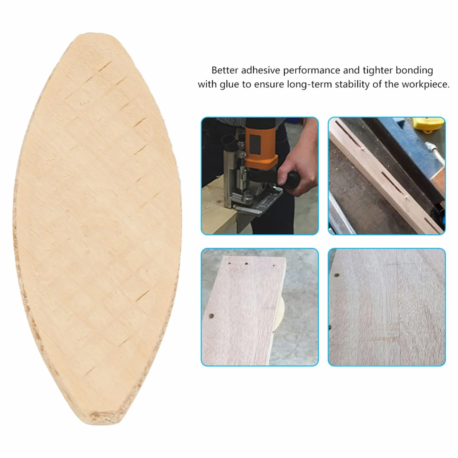 Unión DE Madera DE 100 Piezas, Galletas 0 10 20 BAECH TOED TODA DE COMPAJE ACCESORIOS PLACE ACCESORIOS BISCURA (10#)