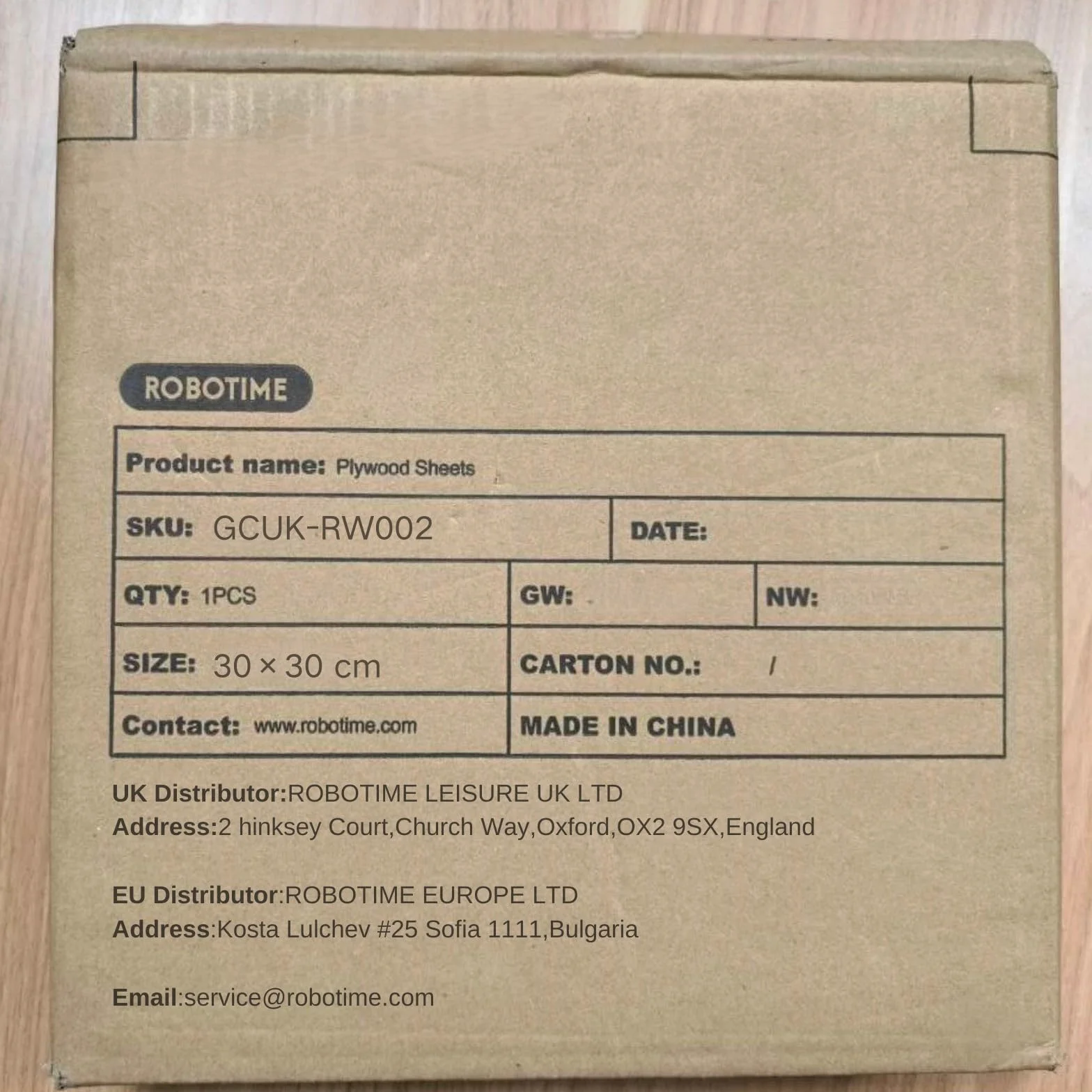 ROBOTIME Tablero Madera Contrachapada 6mm Nogal 30×30cm 6 Piezas Tablero de Madera a Medida Para Bricolaje,Pirograbado Corte por Laser CNC Router Modelado