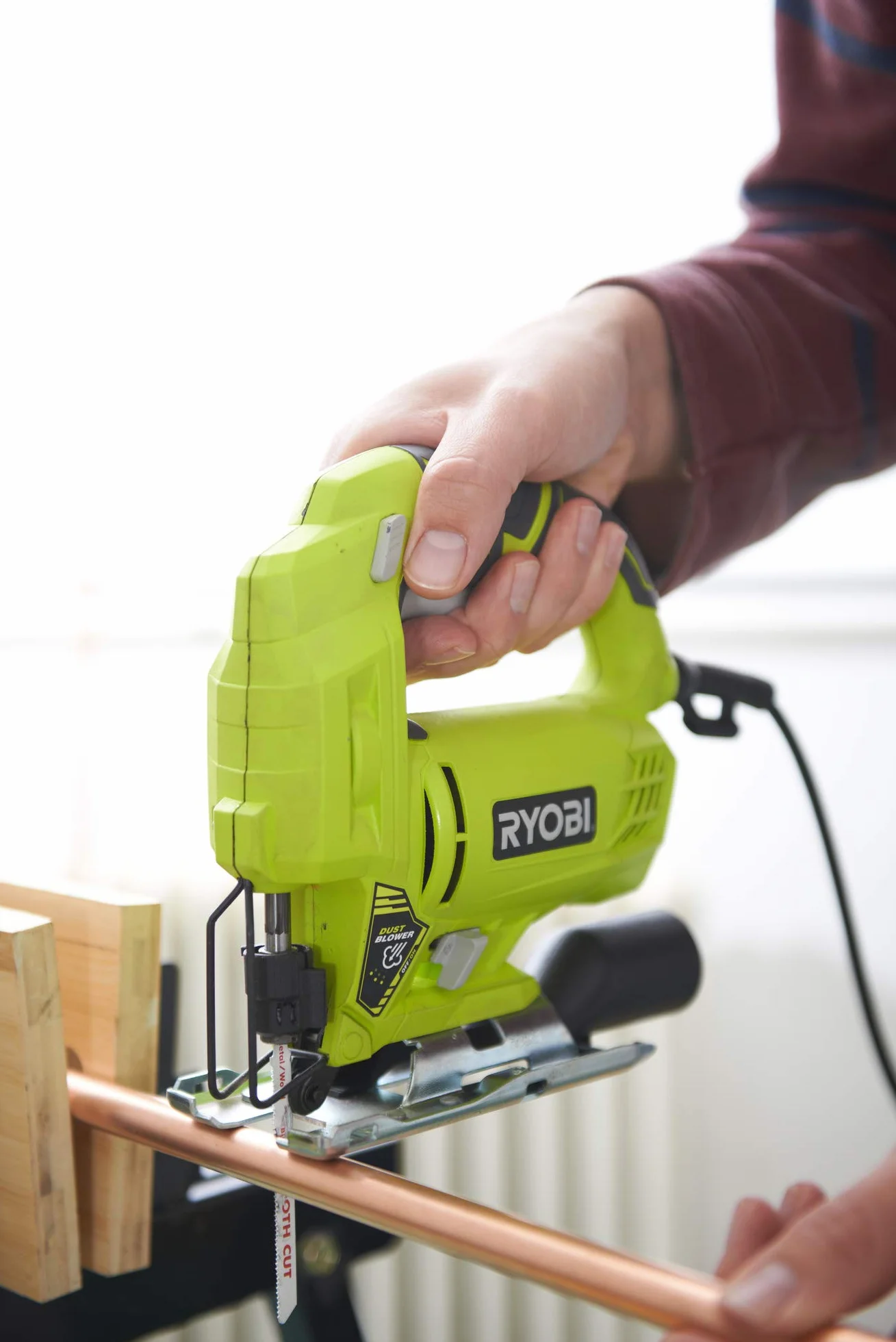 Ryobi RJS720-G power jigsaws 500 W 1,8 kg - Sierra eléctrica (Corriente alterna, 500 W, 1,8 kg, 7,2 cm, 3000 spm, 6 mm)