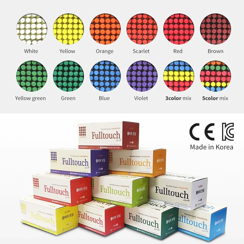 Hagoromo Fulltouch Mix 5-Color tiza 1 caja 72pcs multicolor