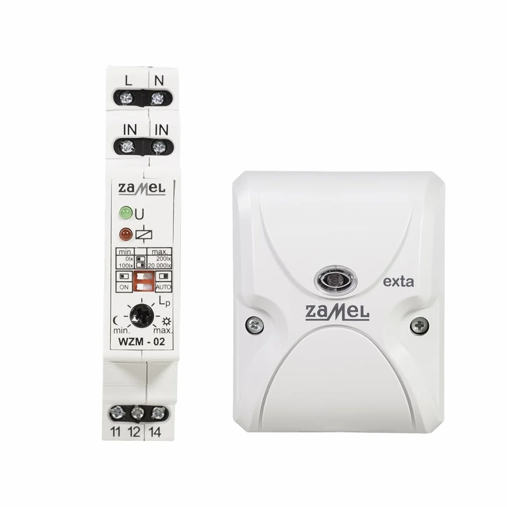 EXTA WZM-02/ SOS - Interruptor crepuscular (230 V, 2 Unidades, 90 x 17,5 x 66 mm)