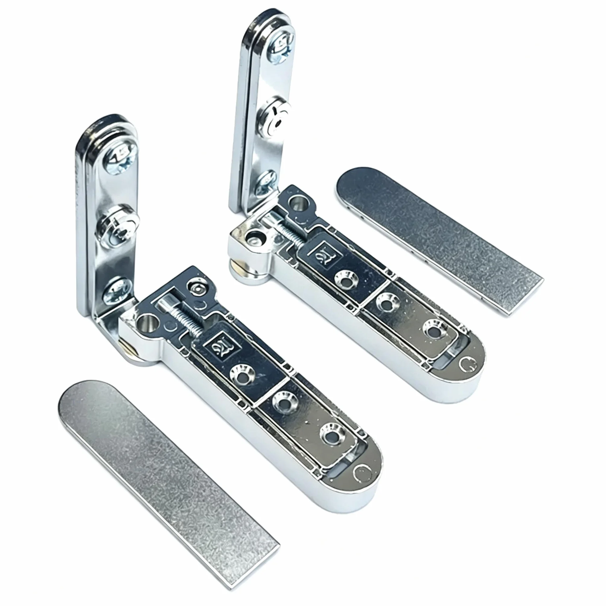 Bisagra pivotante oculta 3D regulable, eje de altura pesada para puertas de madera ocultas, uso interior y exterior, 1 par