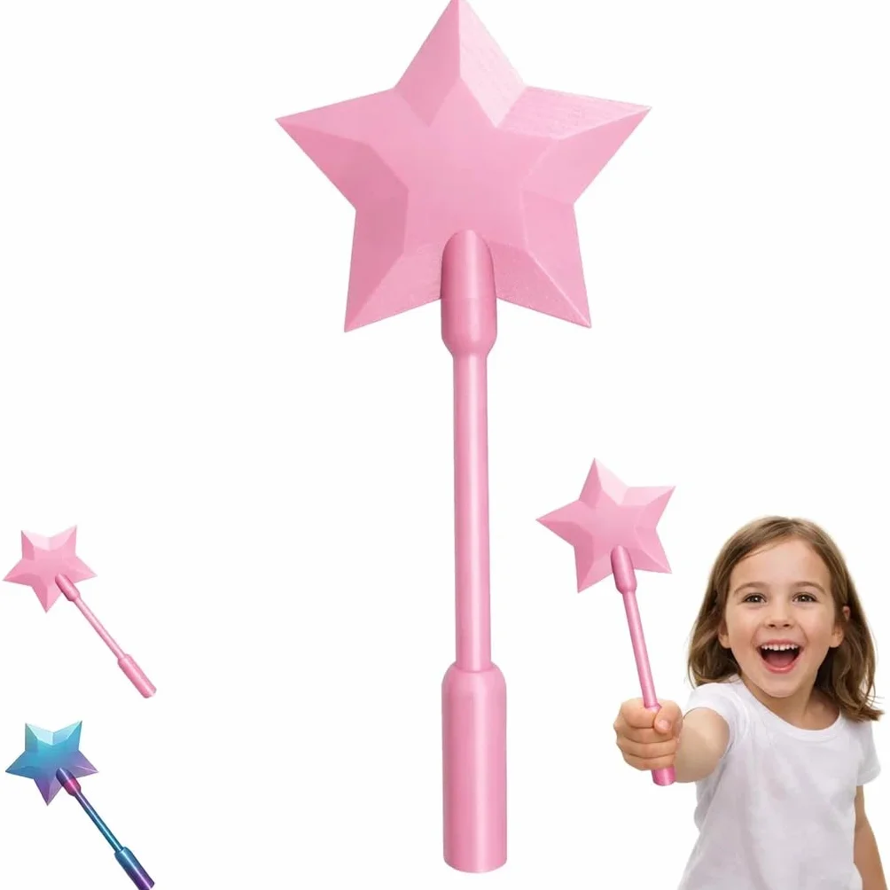 Varita para Tarjeta Contactless con Estrella 3D en PLA, Soporte para Tarjetas con Ranura Oculta, Accesorio para Pago Rápido, Ligera y Ergonómica, Regalo Original（1PCS Rosa）