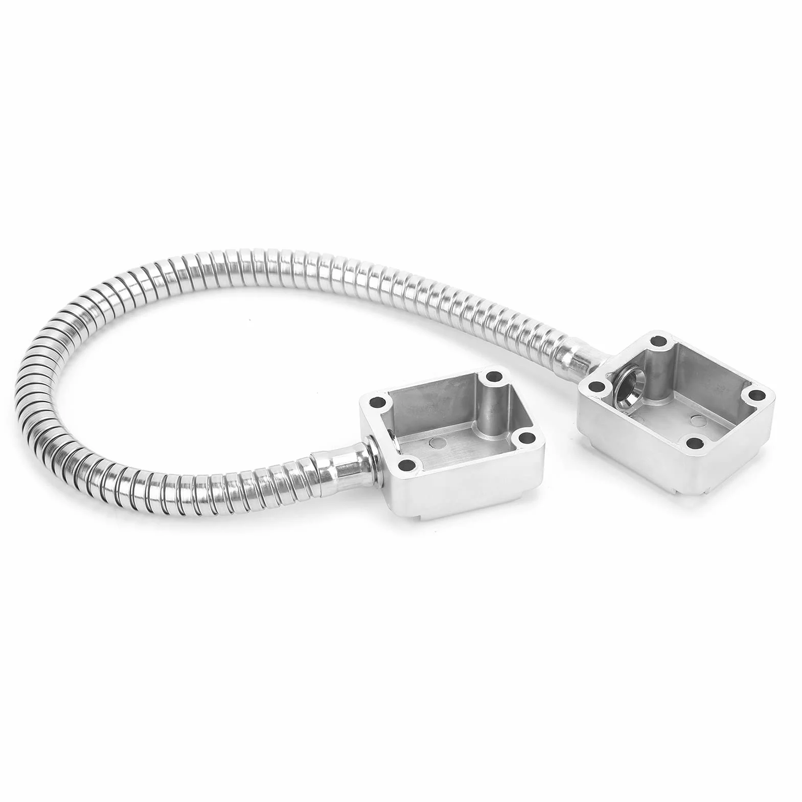 Protector de Cable de Alambre de Acero Inoxidable 401 - Tubo Corrugado para Puerta Blindada, Control de Acceso de Montaje Expuesto