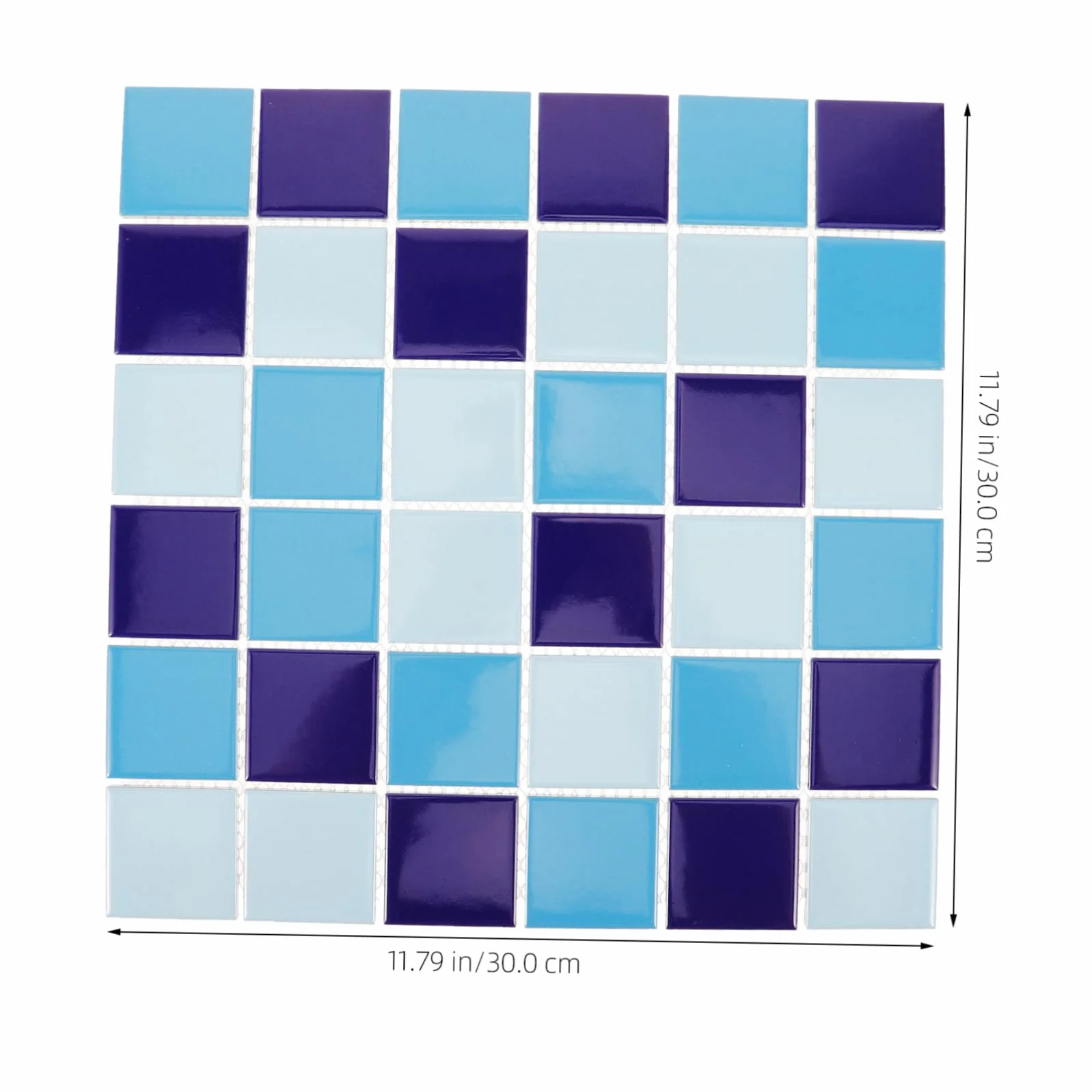 Azulejos Cerámicos Para Piscinas y Baños1 Pieza Placa Azul Esmaltado Brillo Patrón Revestimiento Cerámico Decorativo Para Reparaciones y Manualidades
