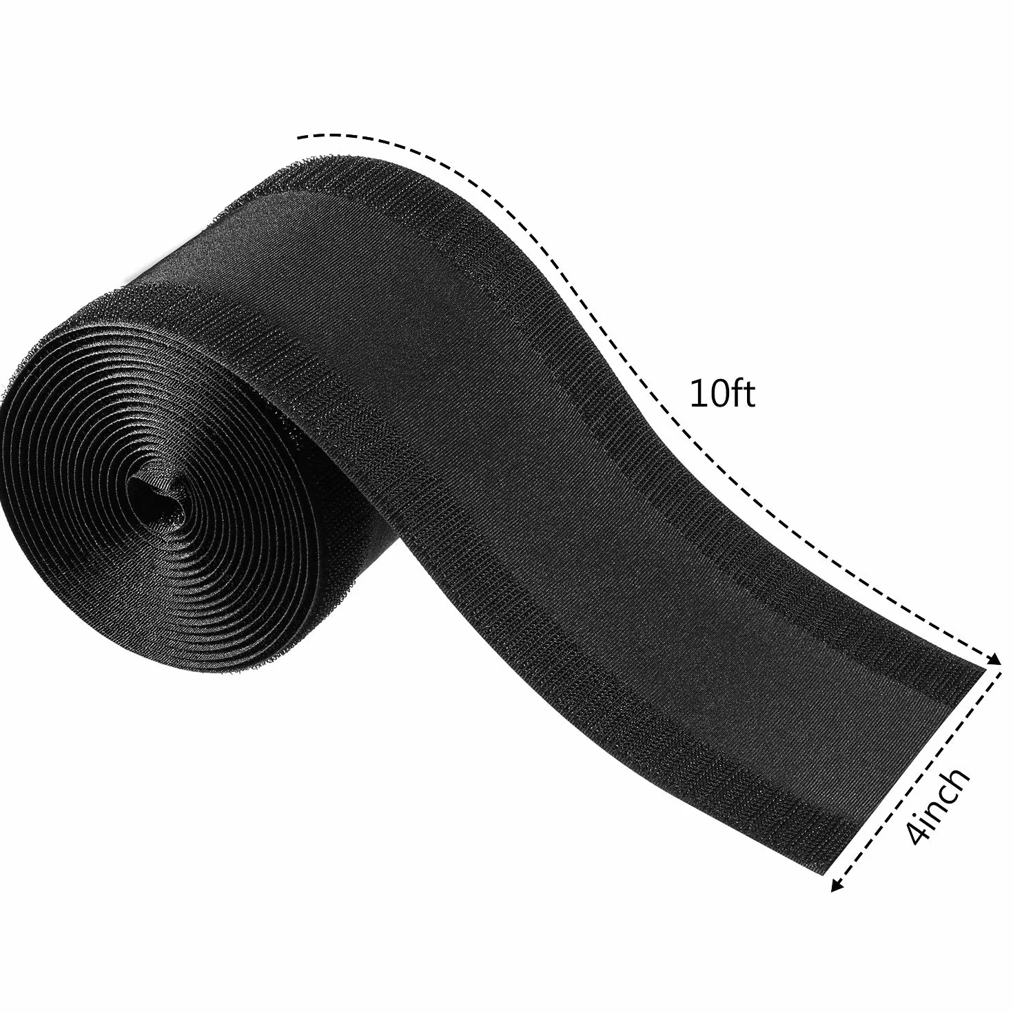 WILLBOND Cable Grip Protector de Cables para Suelo 10 pies Negro