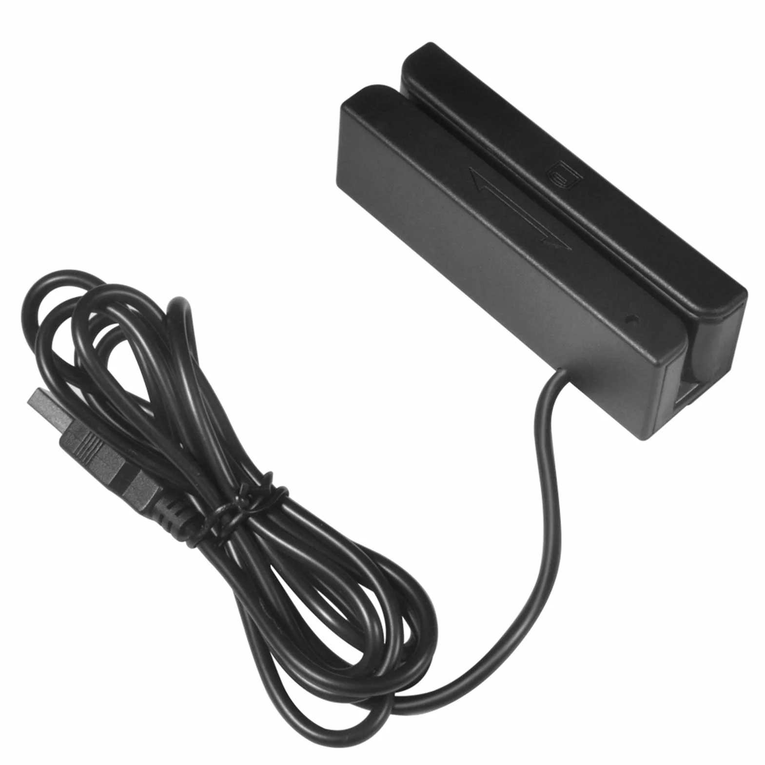 Lector de Tarjetas de Banda Magnética USB MSR580 3 Pistas Mini Mag Hi-Co Swiper para POS