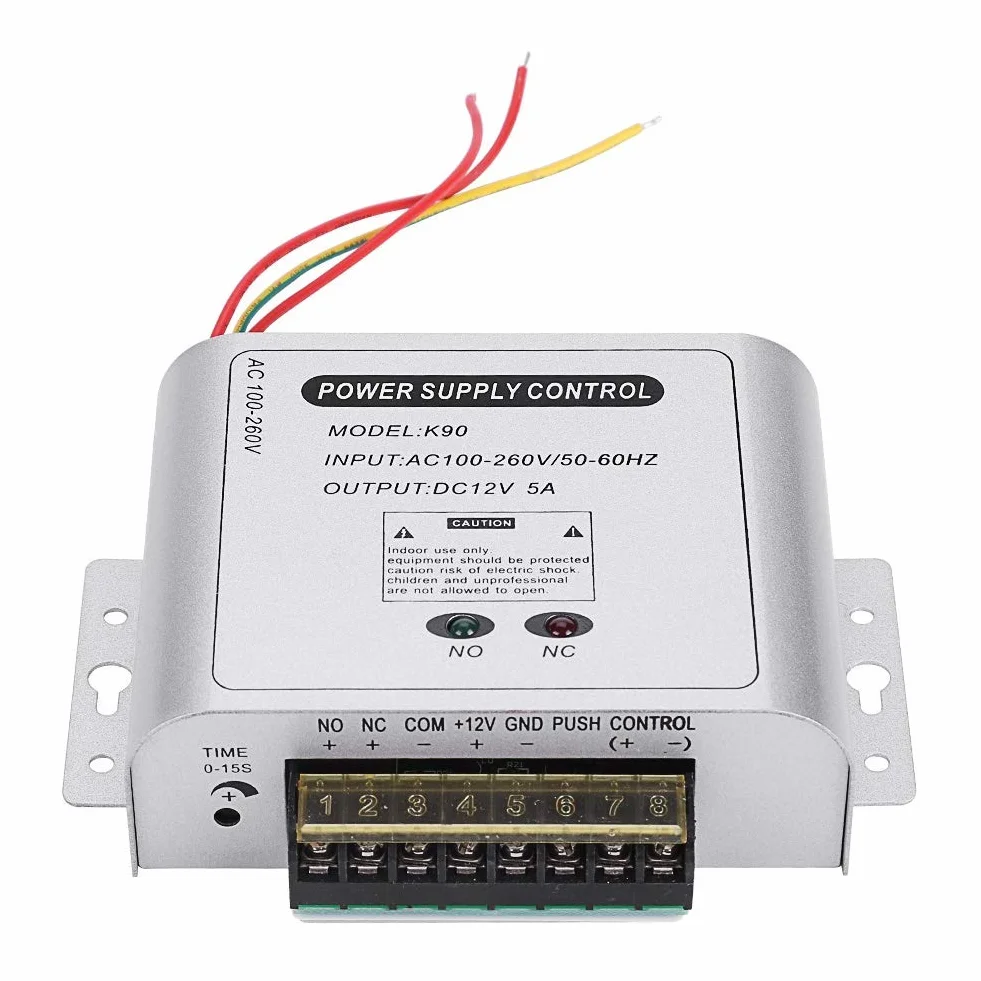 K90 de Control de Acceso de 12 V Fuente de alimentación Batería de Respaldo para cerraduras eléctricas Cerraduras magnéticas Teclados Sistemas de Seguridad de intercomunicación