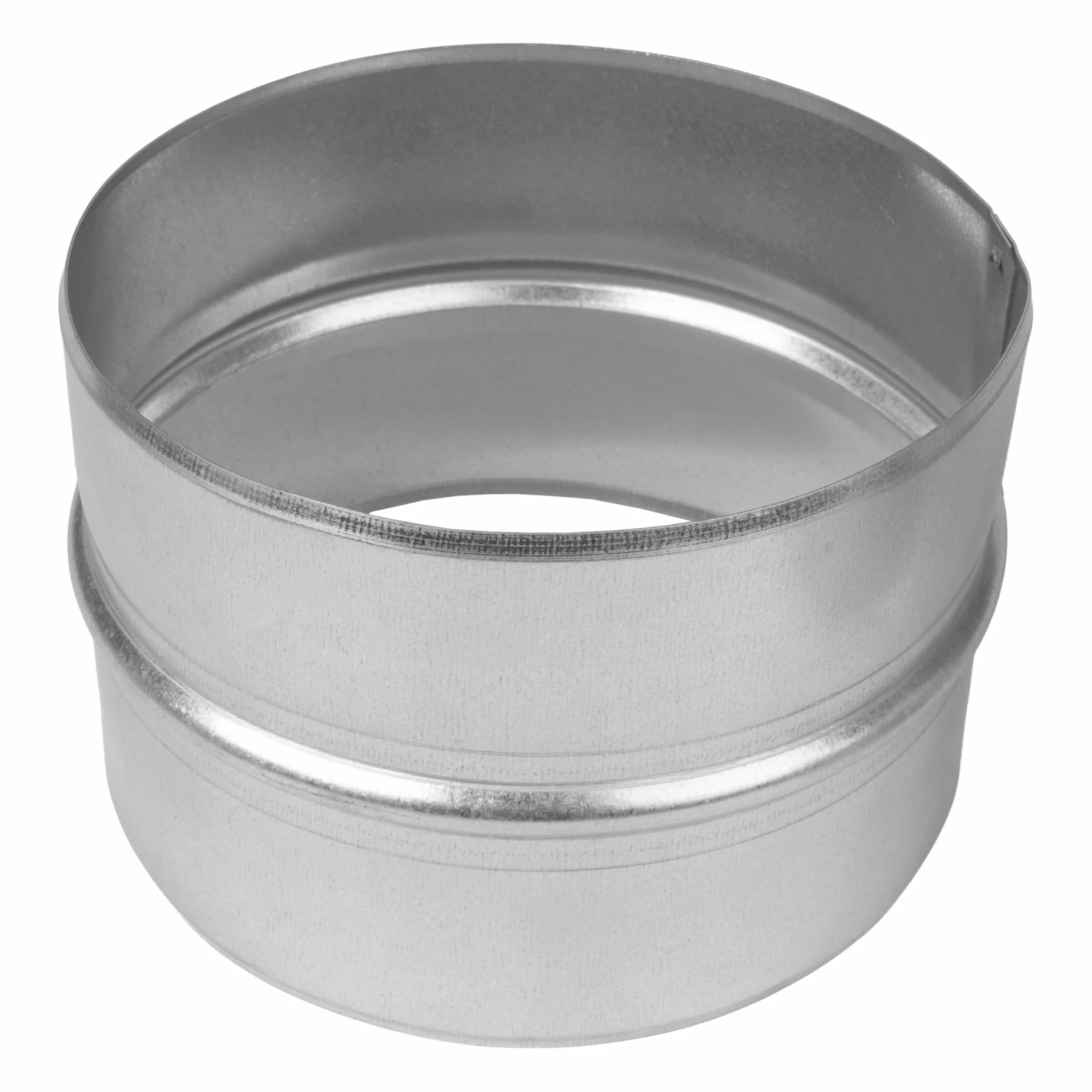 Repa Market Conector de tubo de conducto de 125mm / 5 pulgadas - Conectores de conducto redondos galvanizados macho para tubo de conducto de metal - Acoplador de conducto en línea para interior