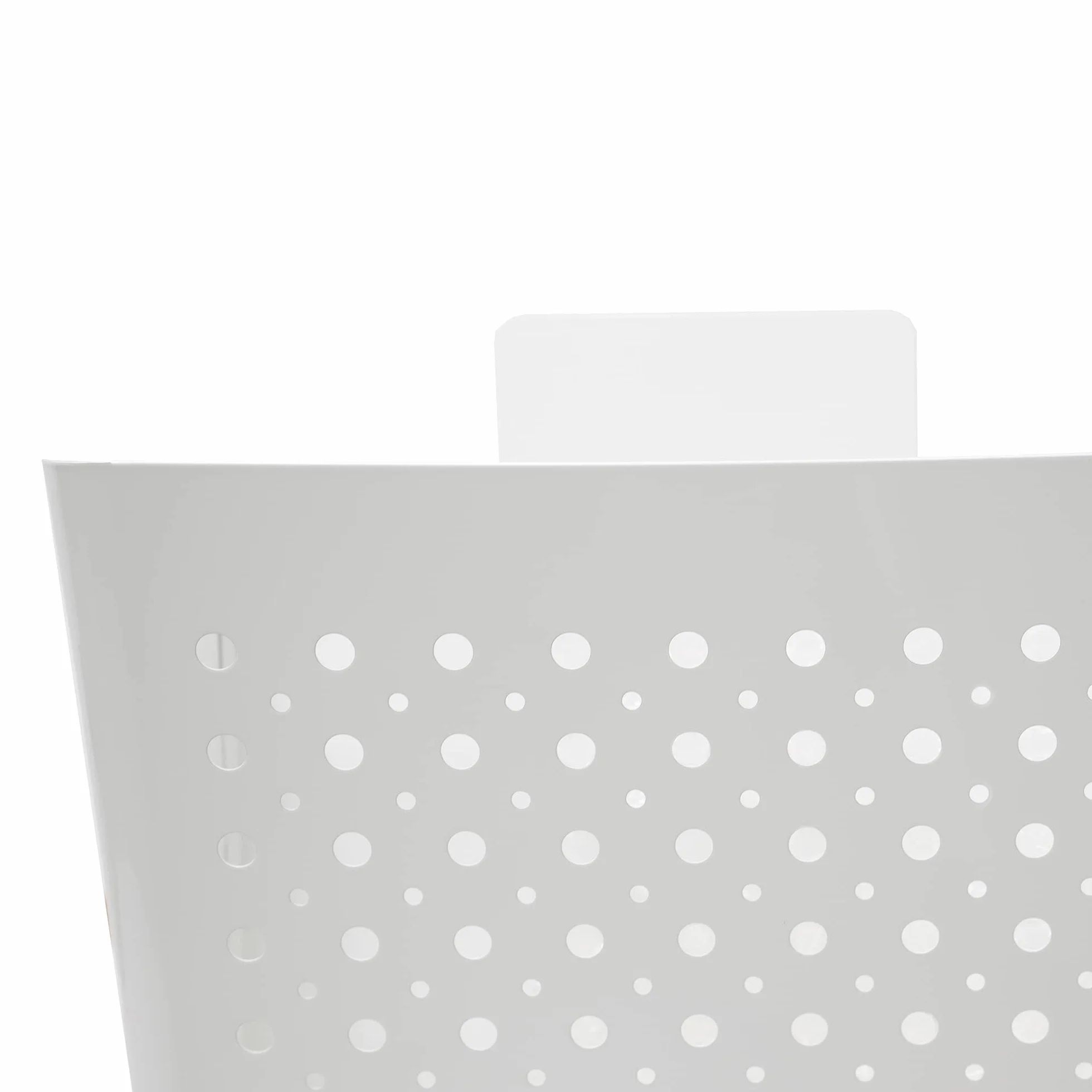 Amig - Cesta de publicidad - Buzón para Publicidad con Rejilla Frontal - Uso exterior - Acero - Blanco - 32 x 36 x 19 cm
