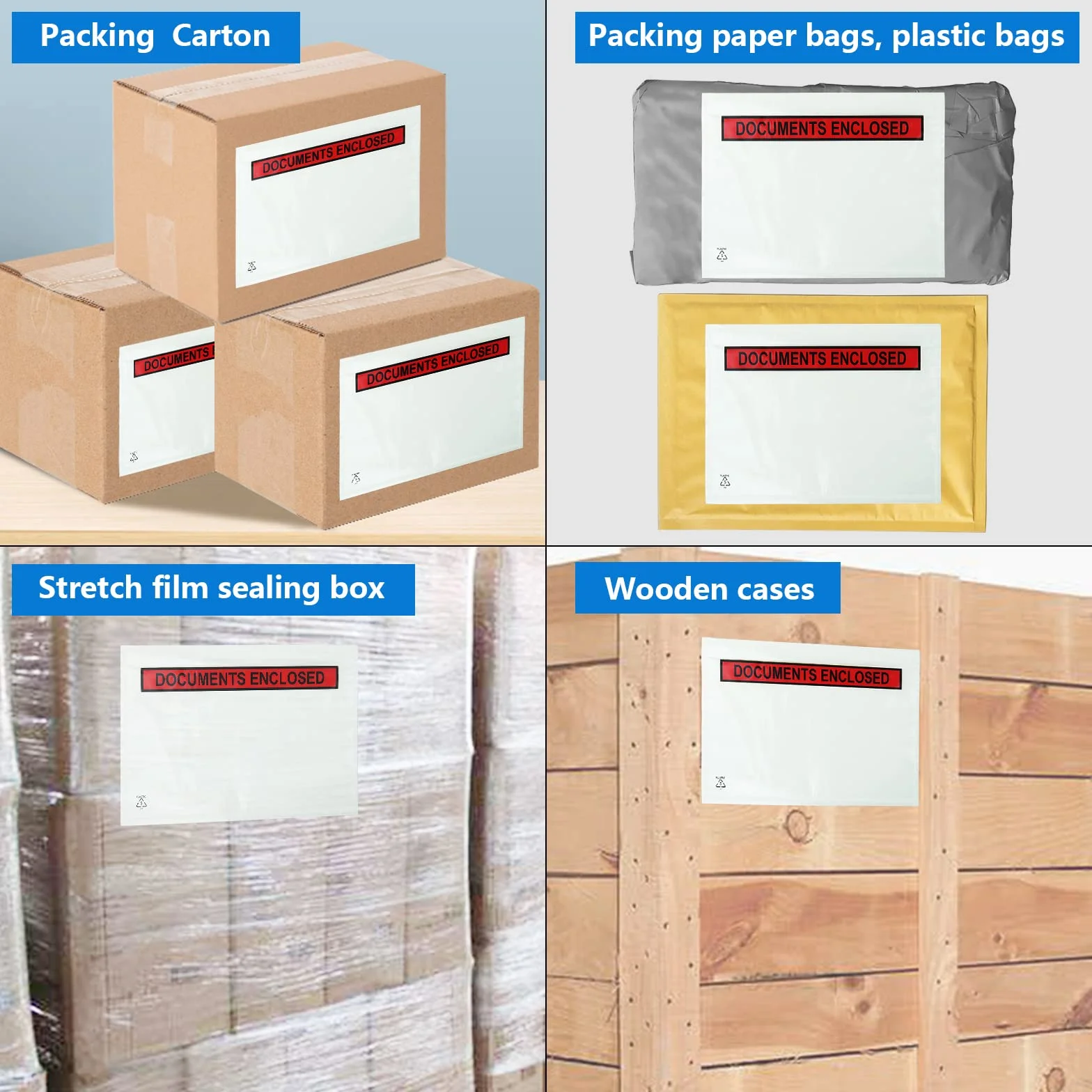 A5 Carteras cerradas para documentos, 225 x 165 mm sobres para facturas, listas de embalaje o notas, embalaje autosellado, bolsas de envío (100 unidades)